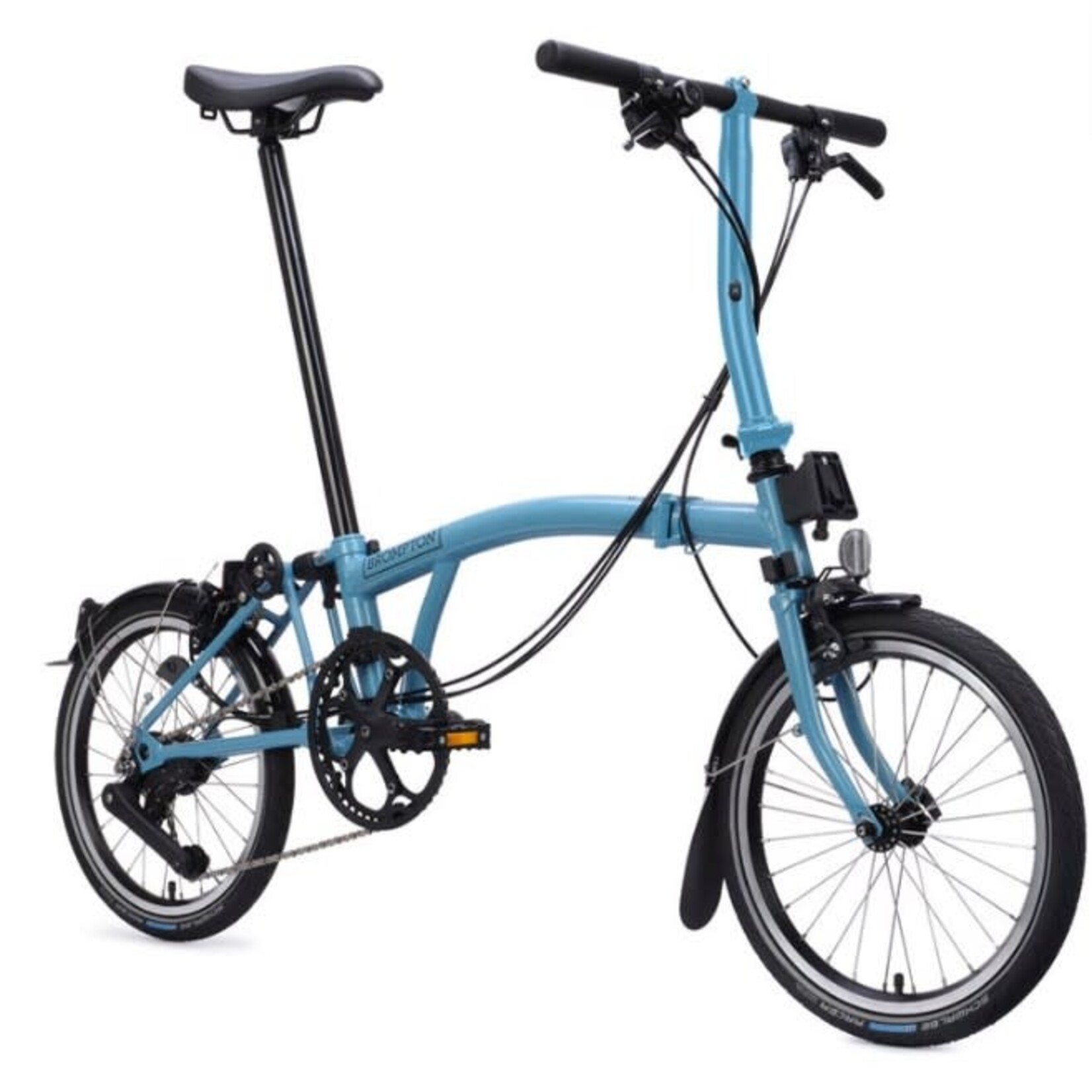 Brompton C Line 12 Speed Low Folding Bike - Cloud Metallic