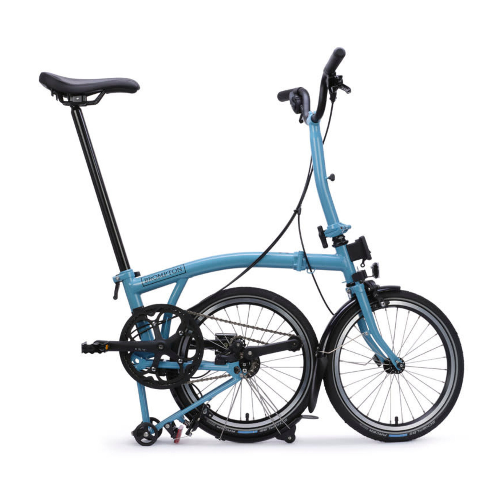 Brompton C Line 4 Speed Mid Folding Bike - Cloud Metallic