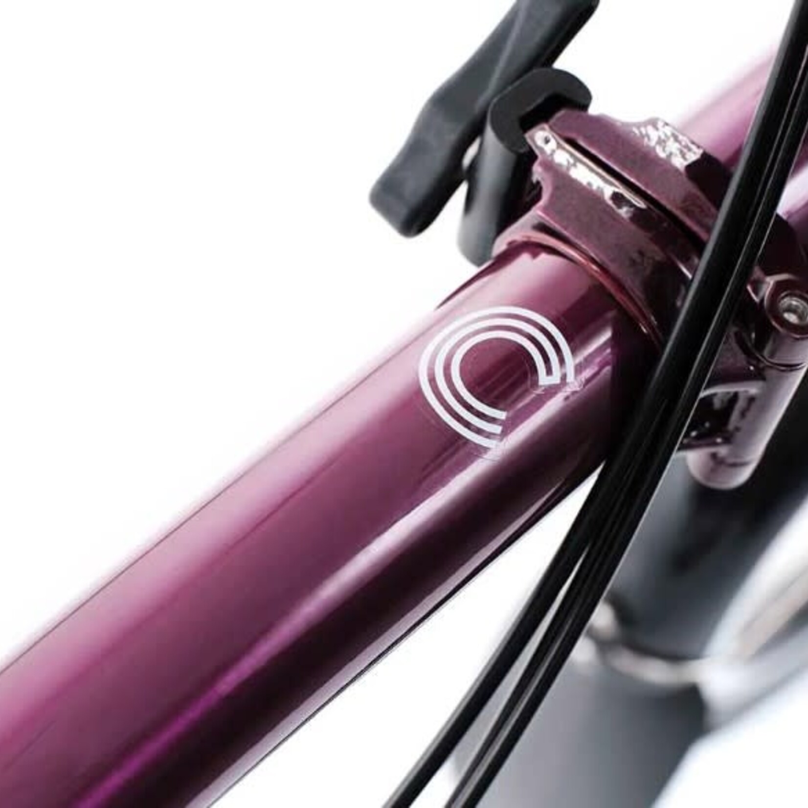 Brompton C Line 12 Speed Mid Folding Bike - Amethyst Lacquer