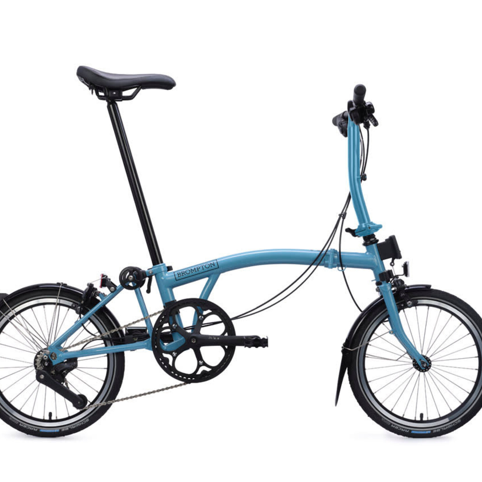 Brompton C Line 4 Speed Low Folding Bike - Cloud Metallic