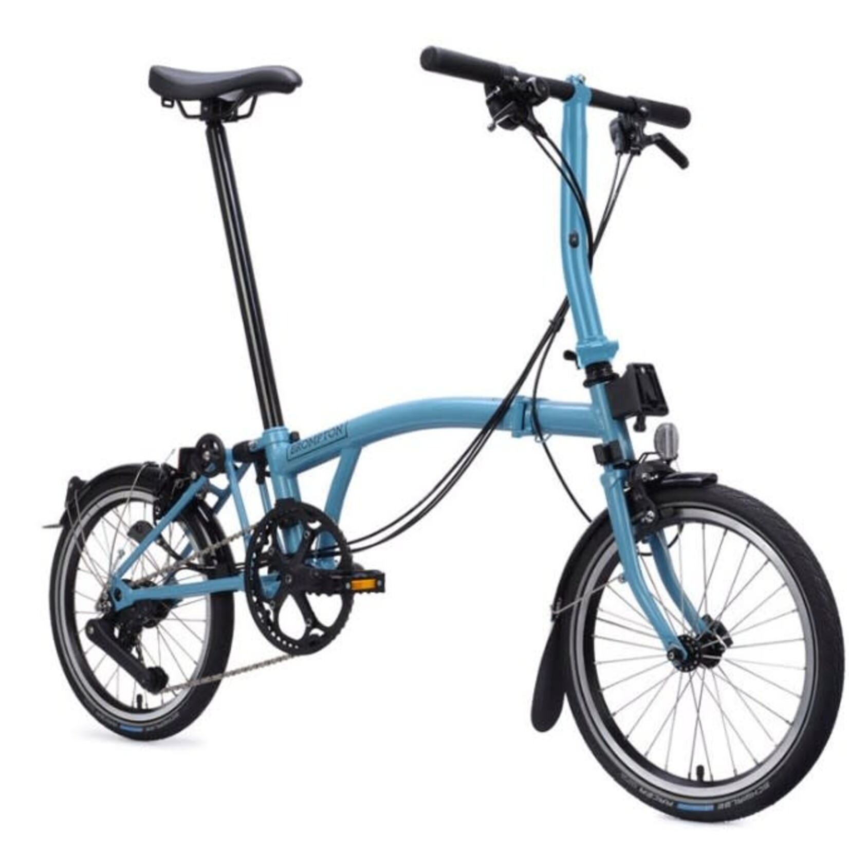 Brompton C Line 4 Speed Low Folding Bike - Cloud Metallic