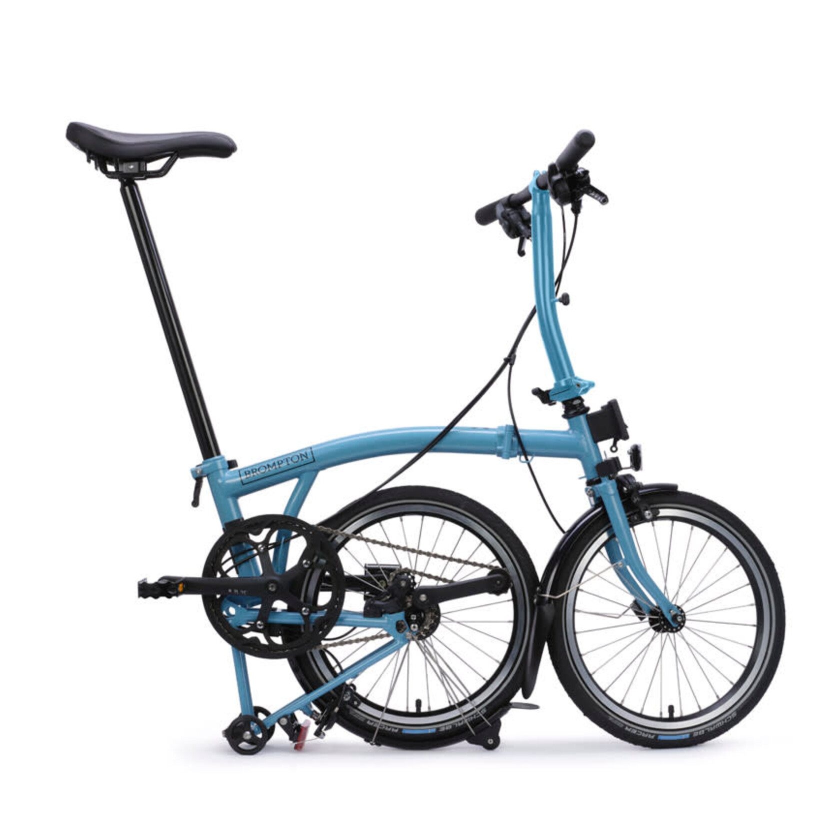 Brompton C Line 4 Speed Low Folding Bike - Cloud Metallic