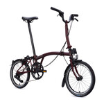 Brompton C Line 4 Speed Mid - Plum Red