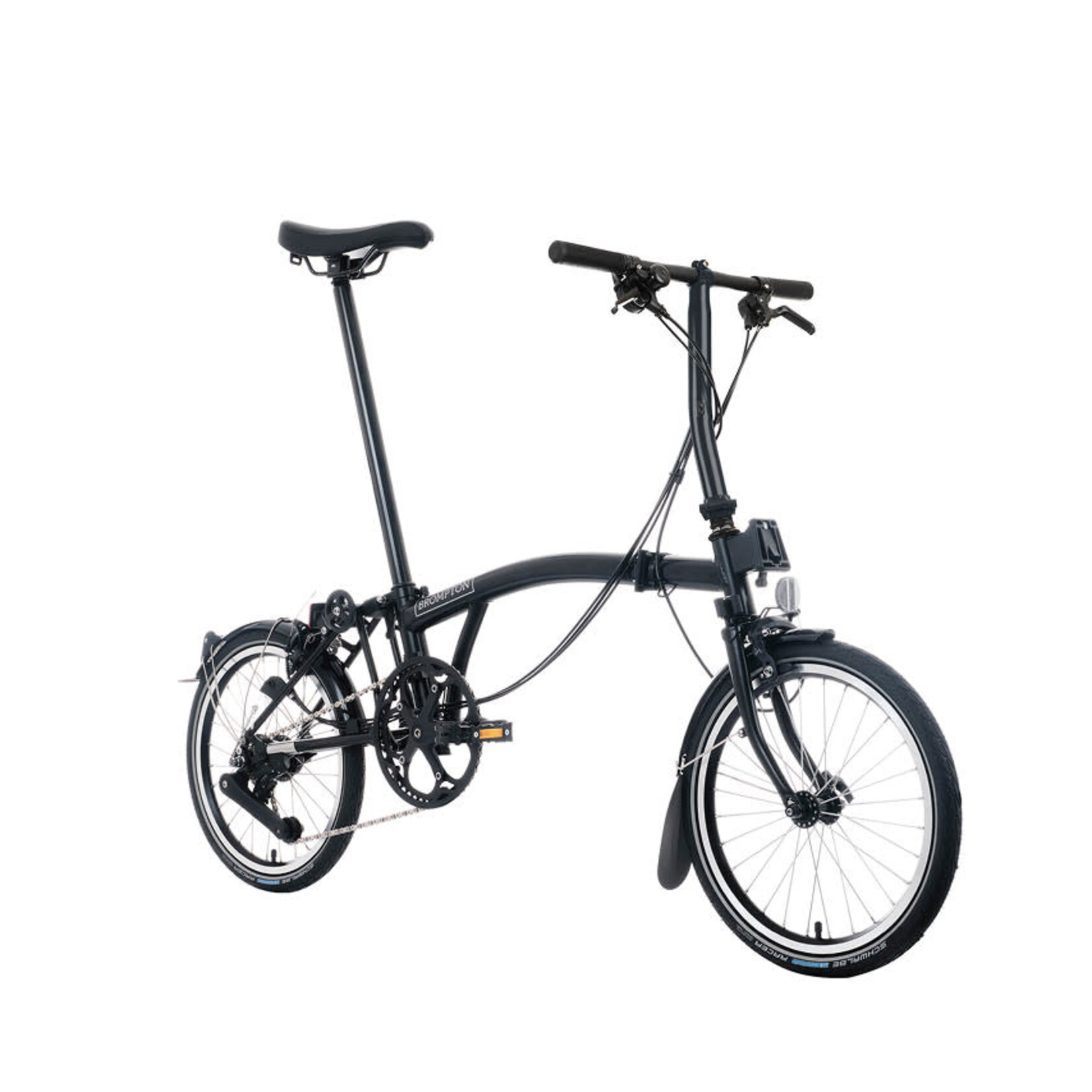 Brompton C Line 12 Speed Low  Folding Bike - Matt Black