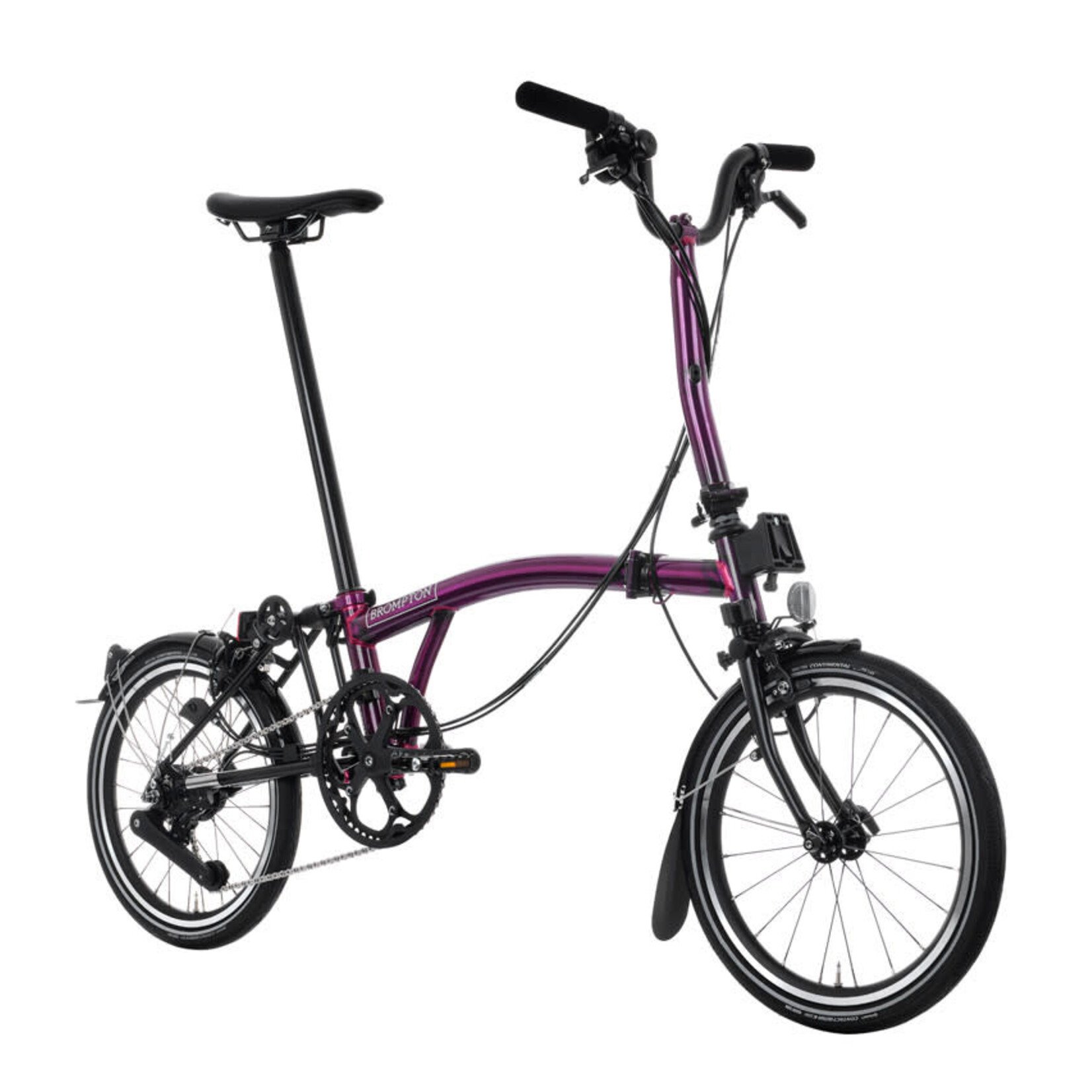 Brompton P Line 4 Speed Mid Folding Bike - Amethyst Lacquer