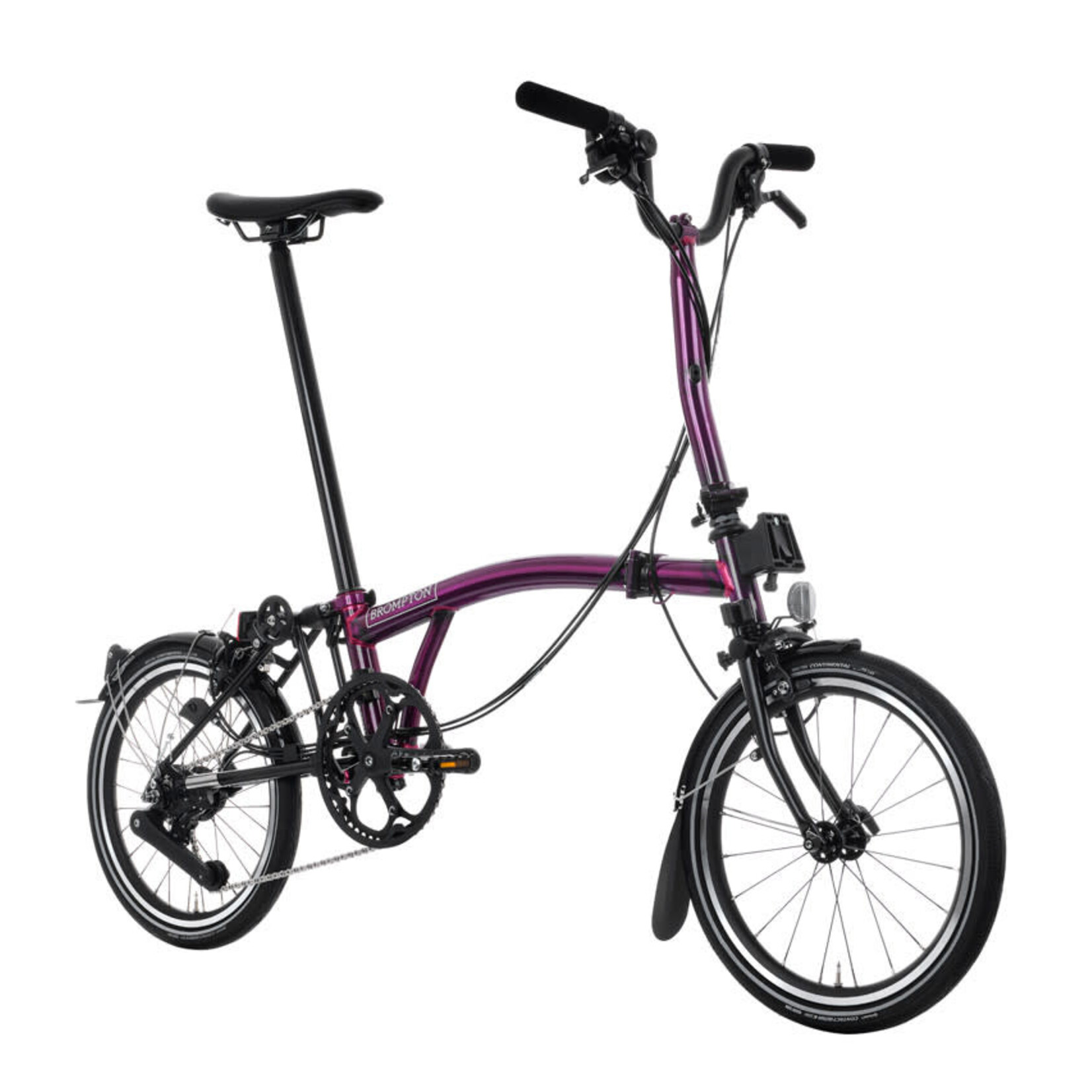 Brompton P Line 12 Speed Mid Folding Bike - Amethyst Lacquer