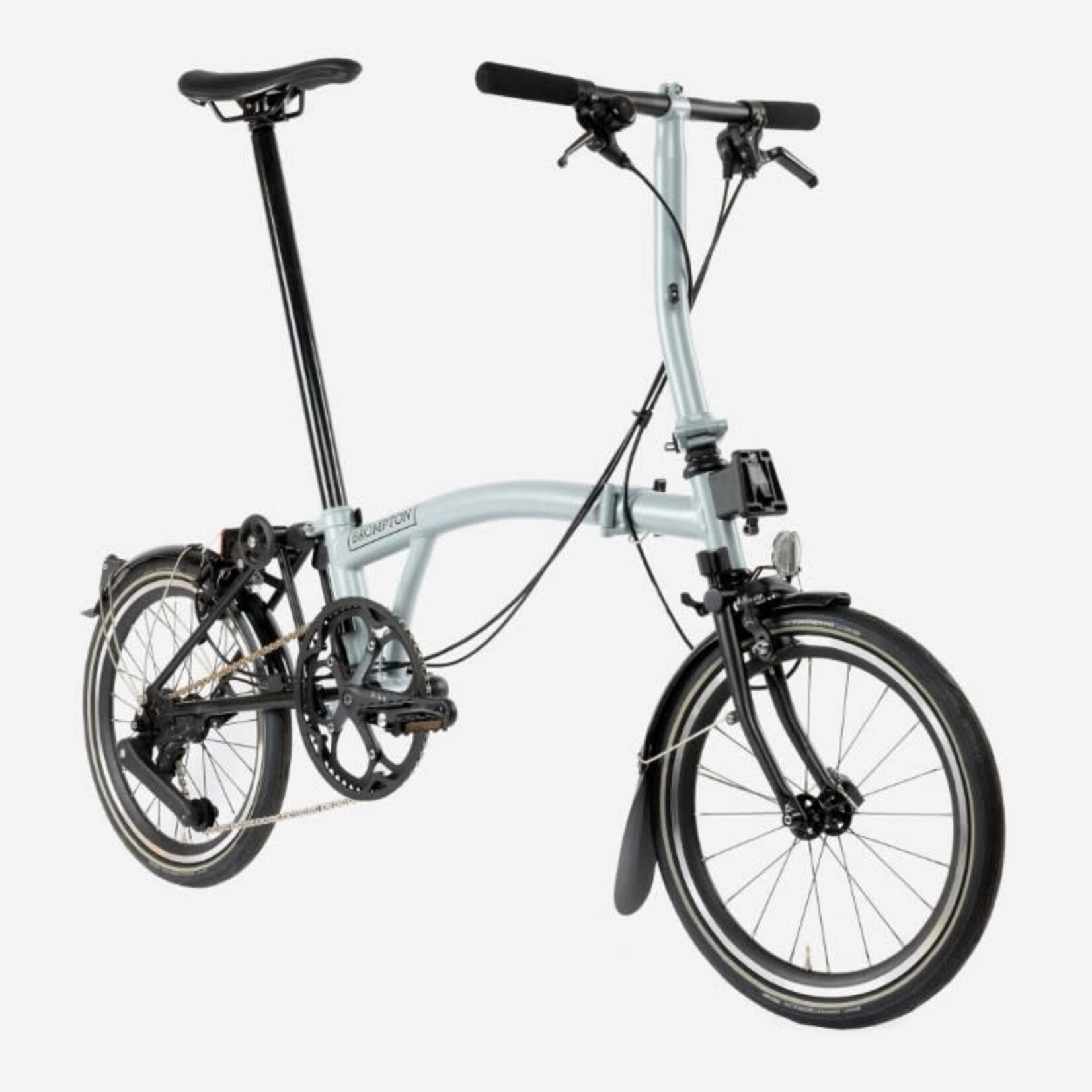 Brompton P Line 4 Speed Low Folding Bike - Lunar Ice