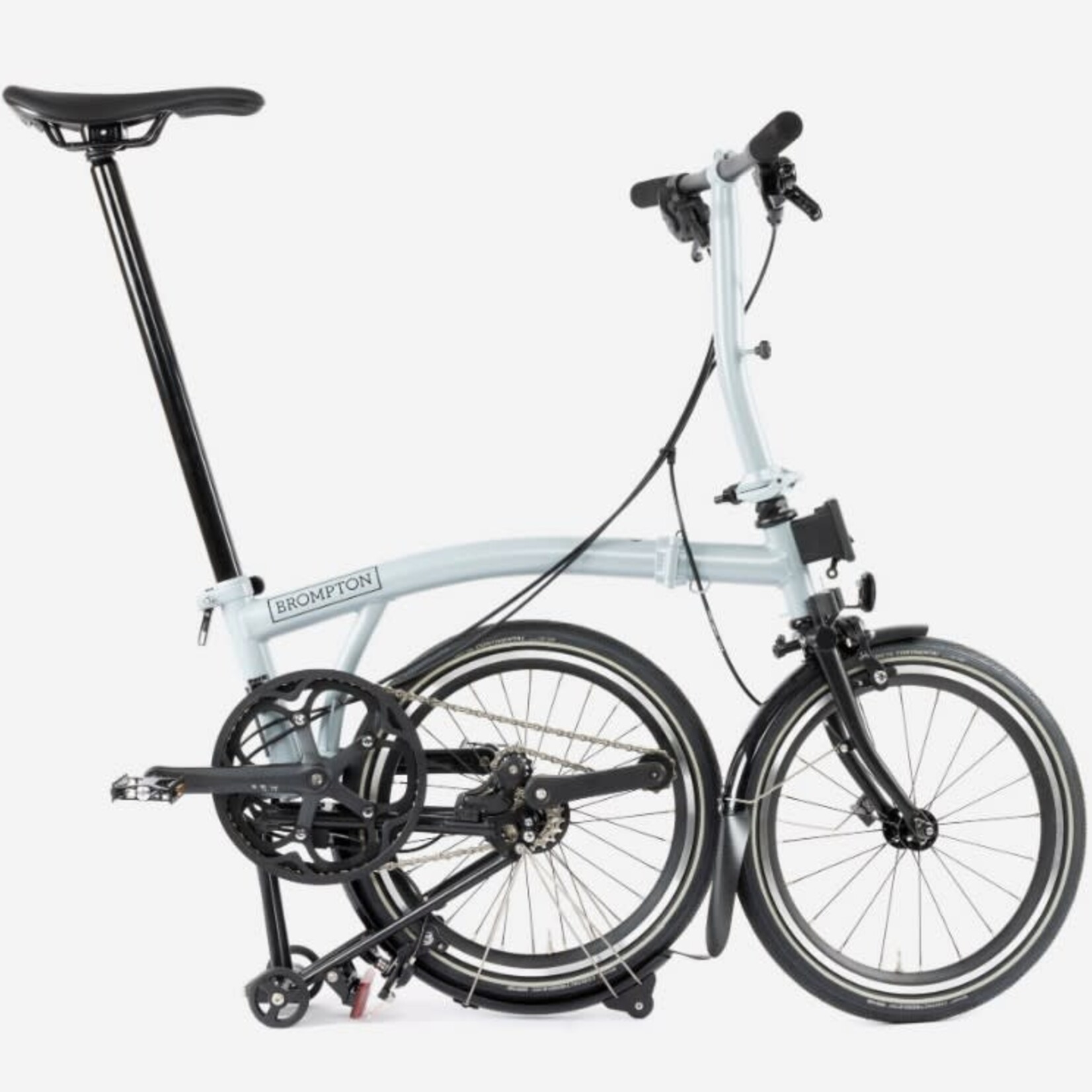 Brompton P Line 4 Speed Low Folding Bike - Lunar Ice