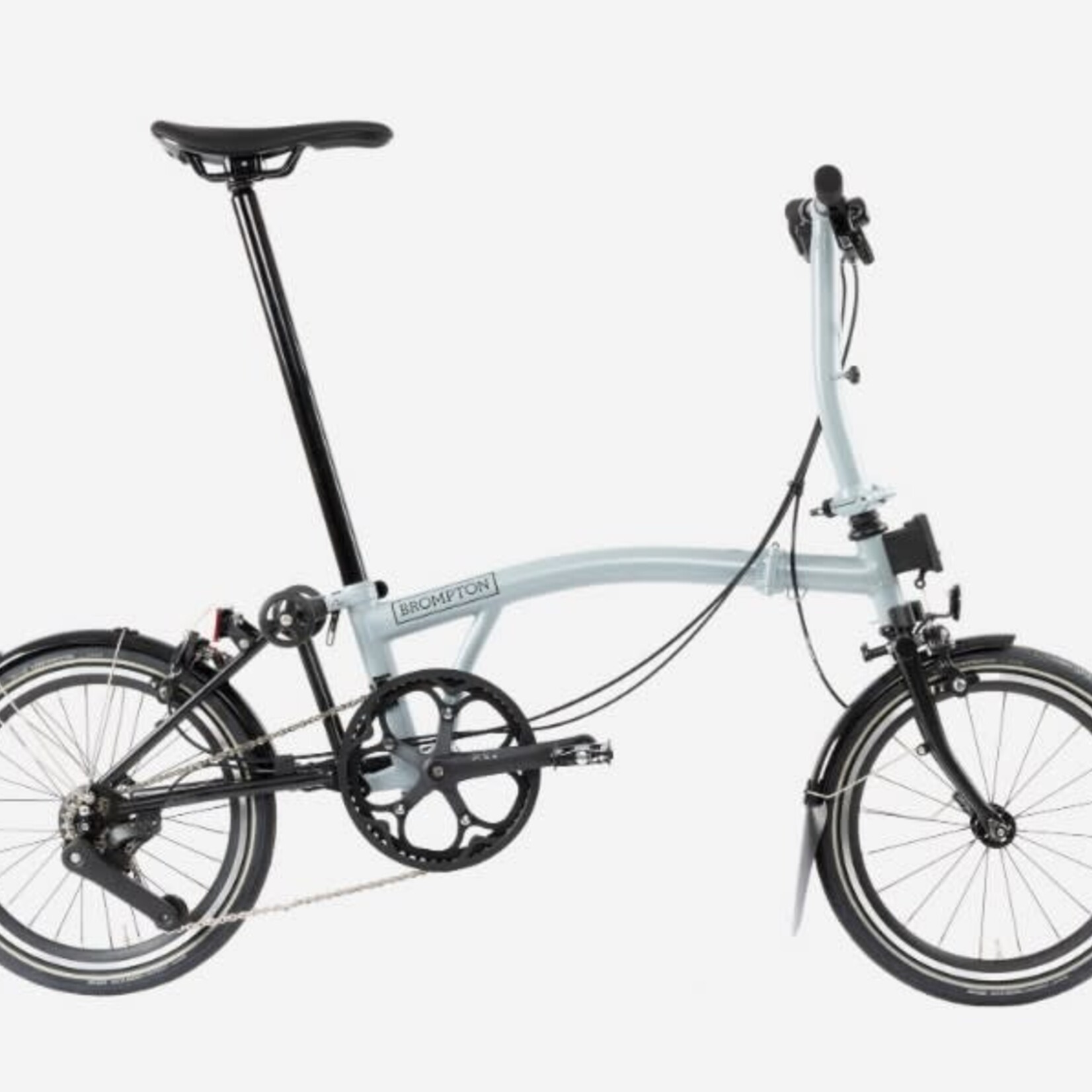 Brompton P Line 4 Speed Low Folding Bike - Lunar Ice
