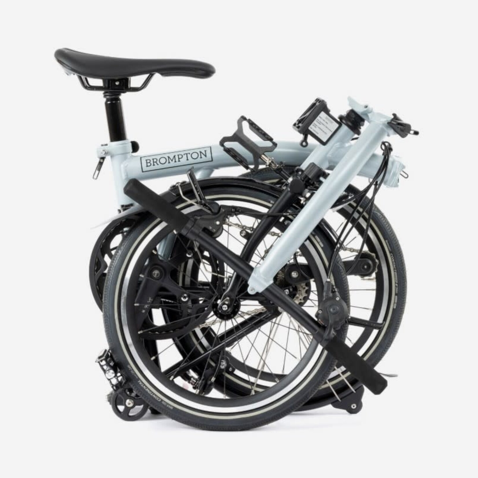 Brompton P Line 4 Speed Low Folding Bike - Lunar Ice