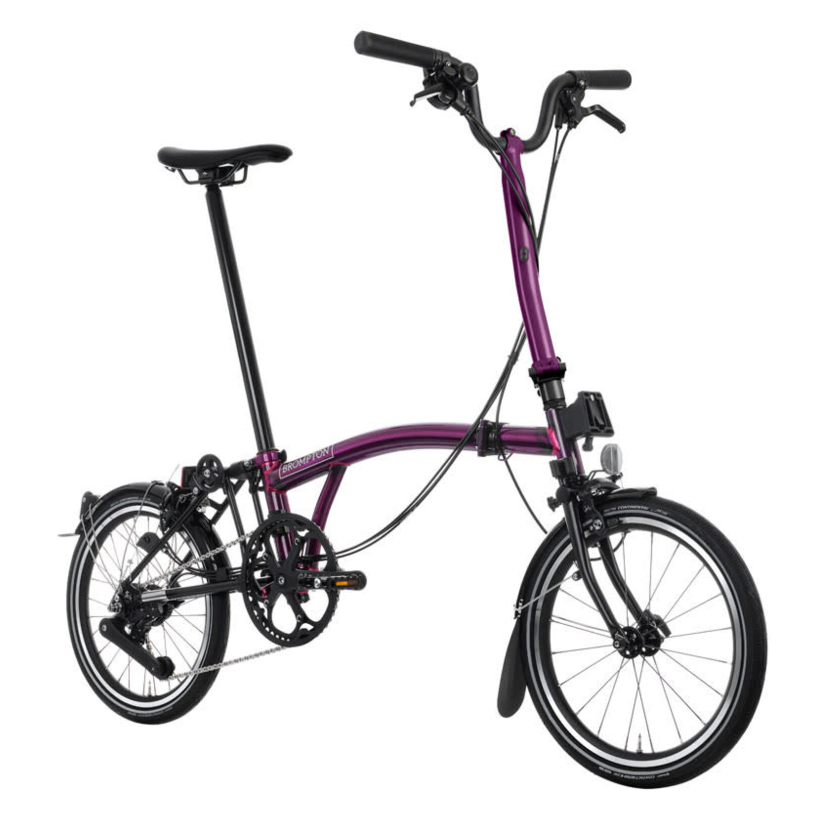 Brompton P Line 4 Speed High Folding Bike - Amethyst Lacquer