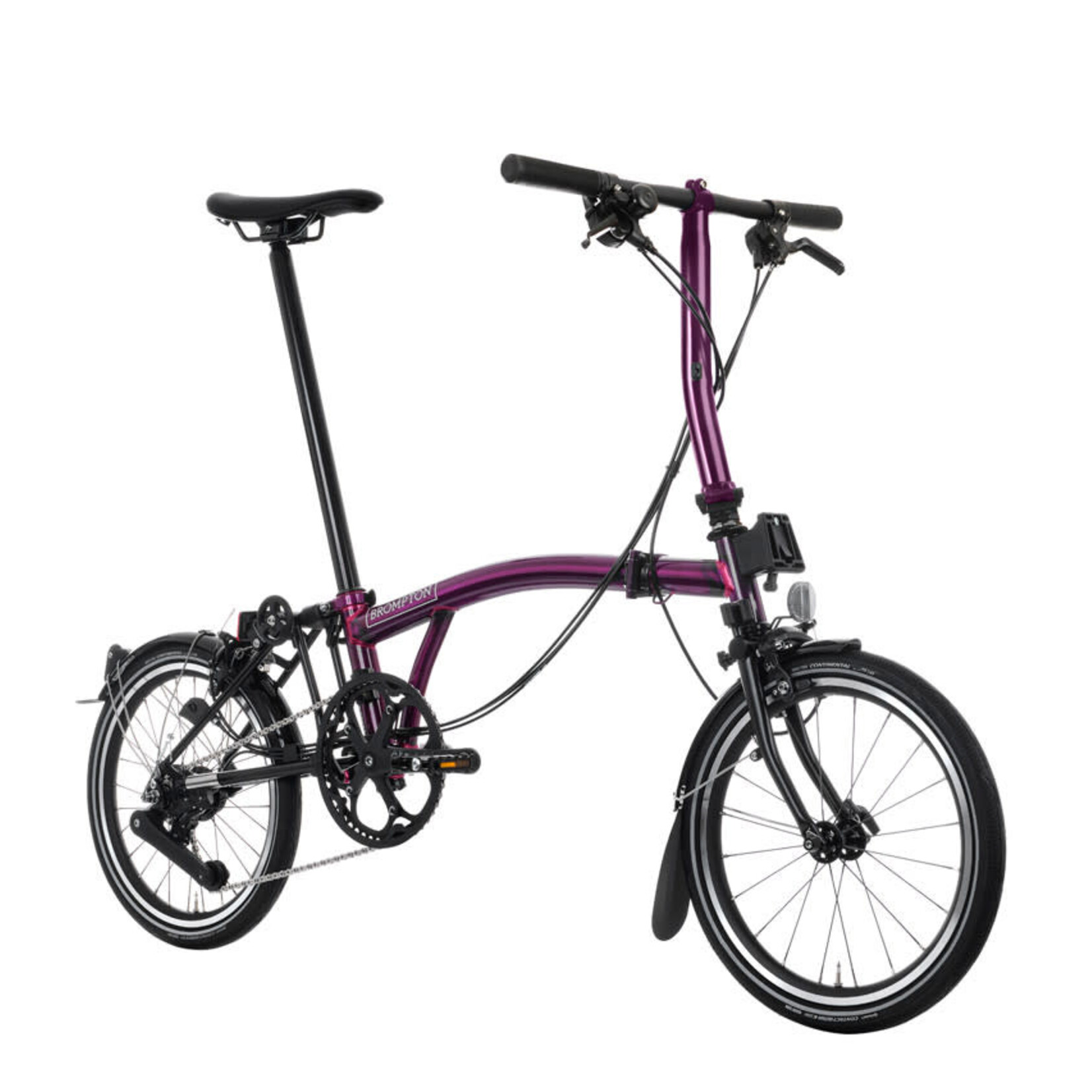 Brompton P Line 4 Speed Low Folding Bike - Amethyst Lacquer