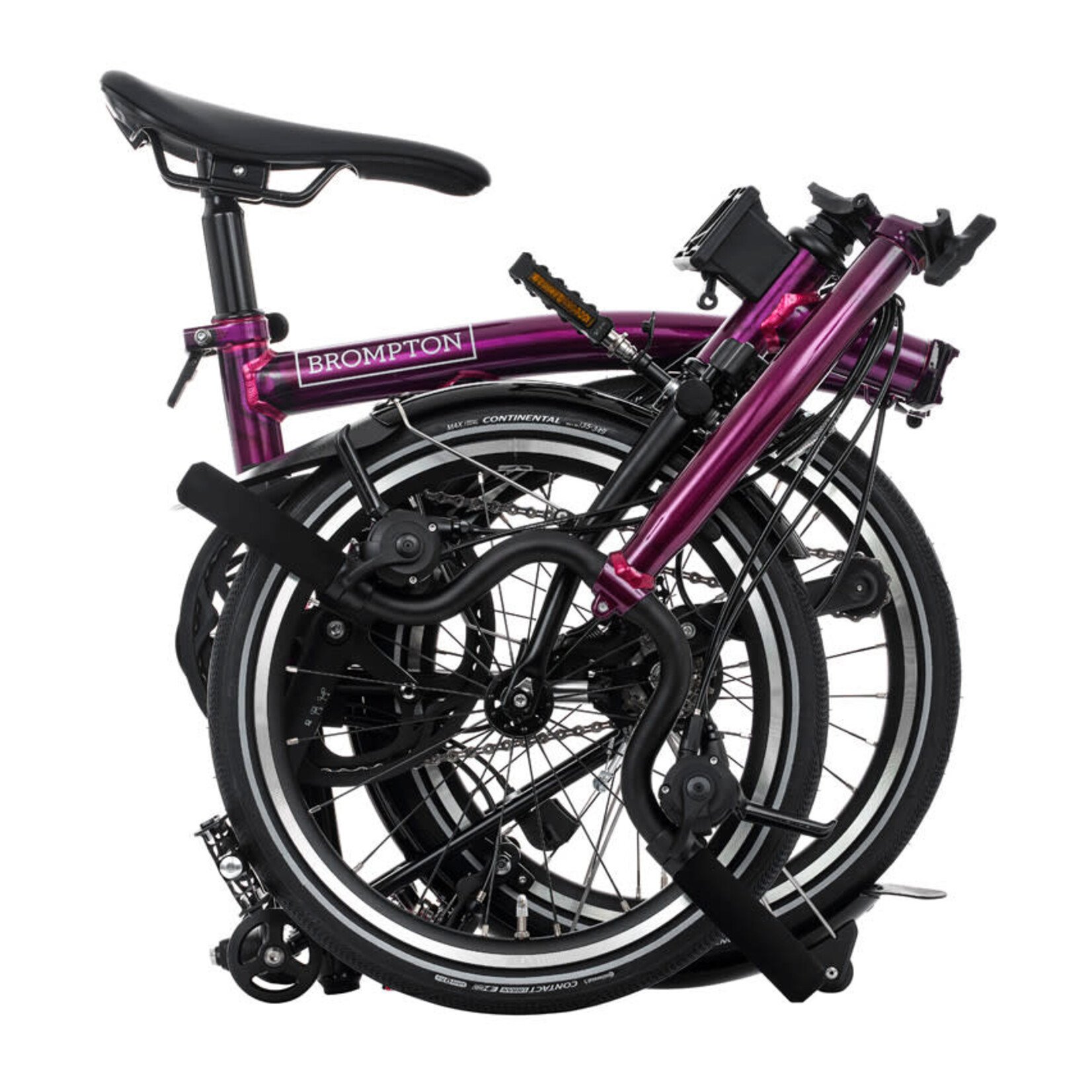Brompton P Line 4 Speed Low Folding Bike - Amethyst Lacquer