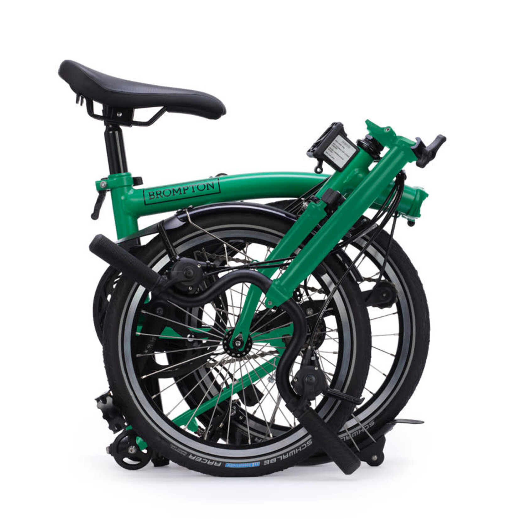 Brompton C Line 12 Speed Mid Folding Bike - Palm Green