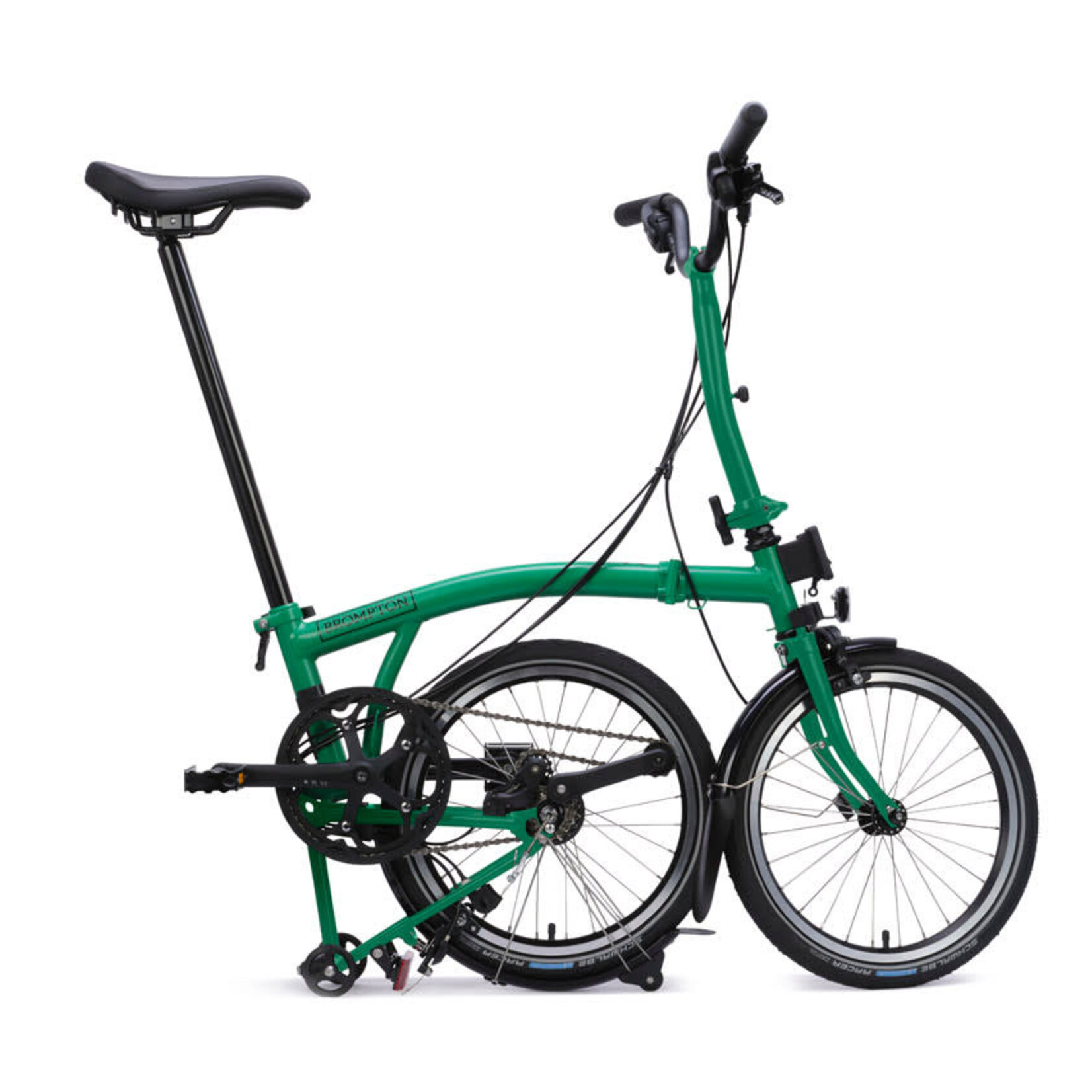 Brompton C Line 12 Speed Mid Folding Bike - Palm Green
