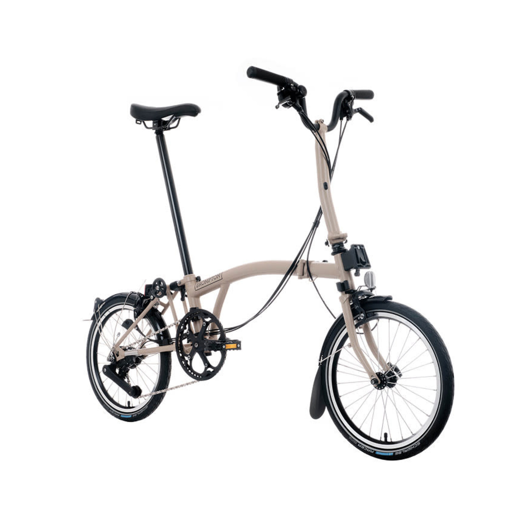Brompton C Line 12 Speed Mid Folding Bike - Dune Sand