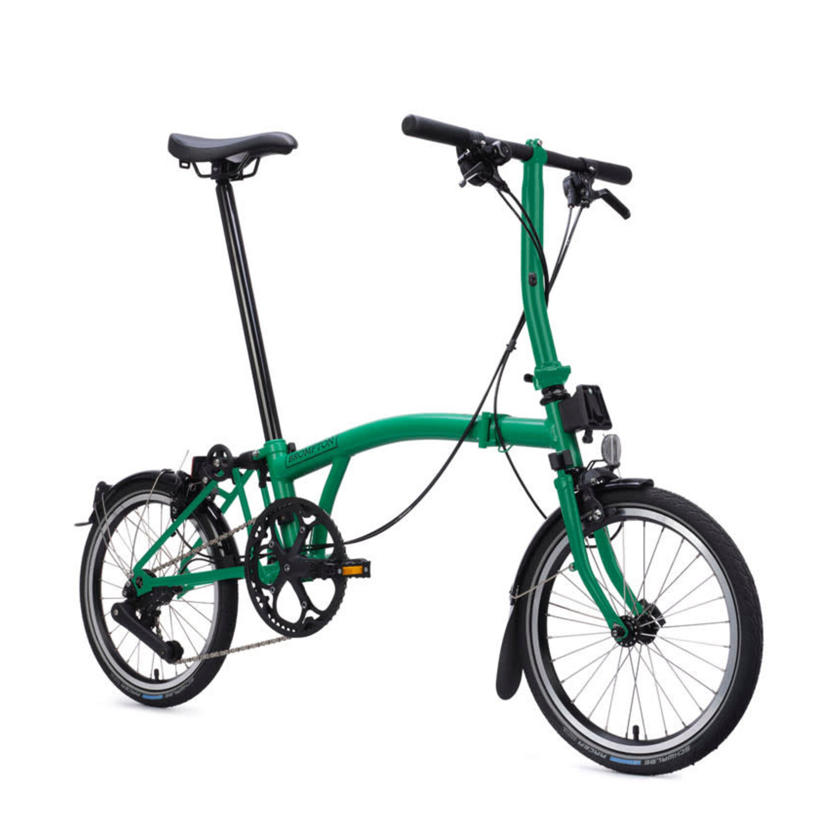 Brompton C Line 4 Speed Low Folding Bike - Palm Green