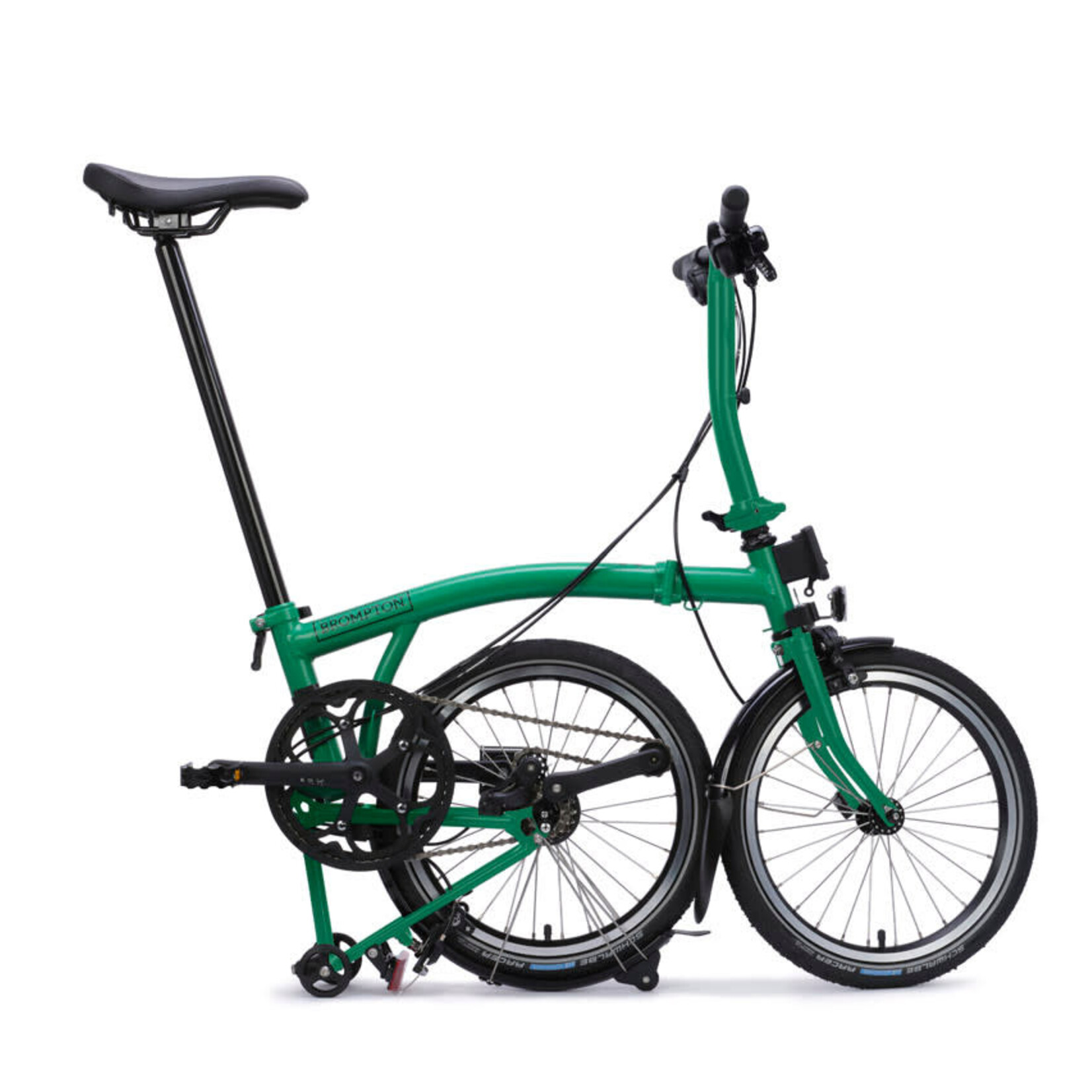 Brompton C Line 4 Speed Low Folding Bike - Palm Green