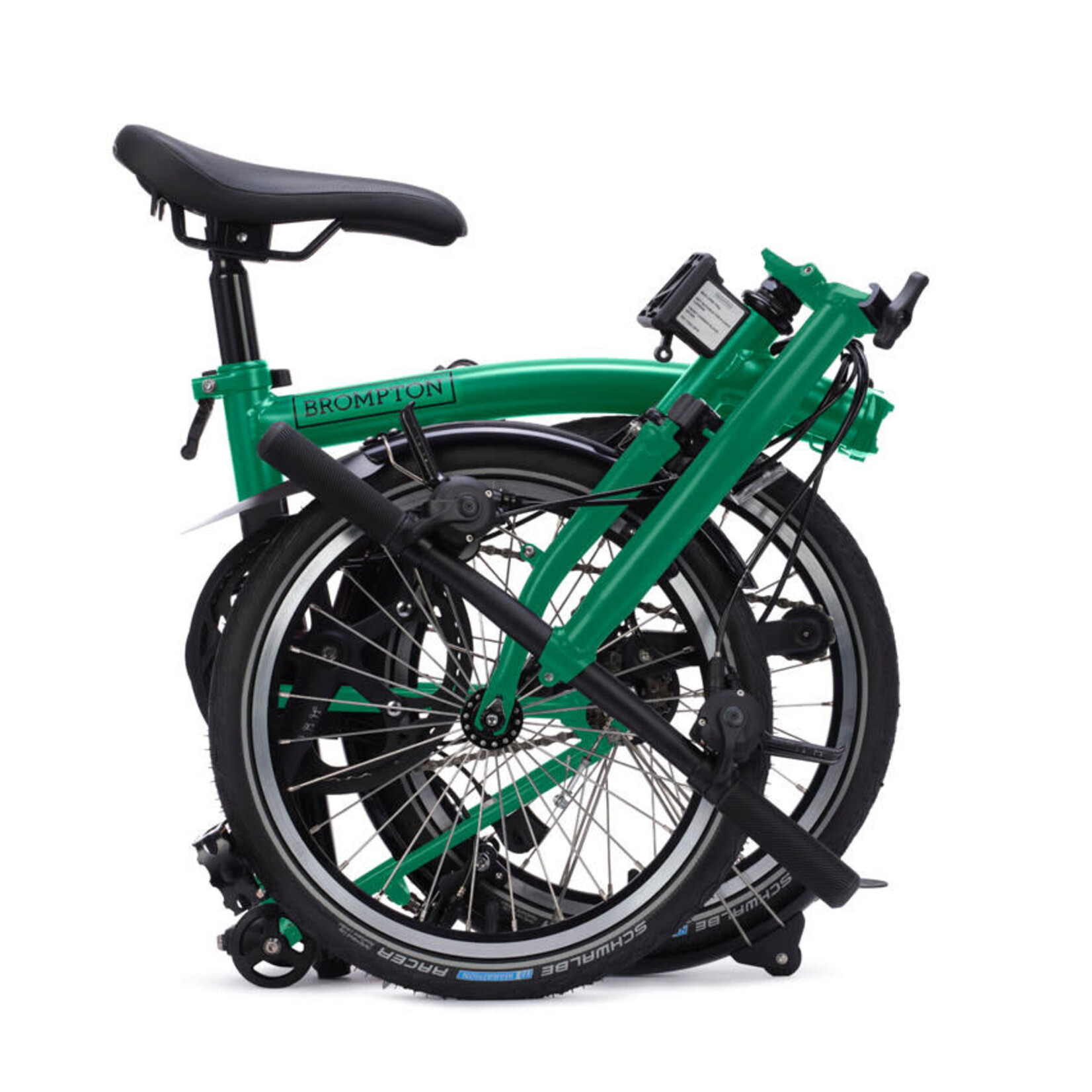 Brompton C Line 4 Speed Low Folding Bike - Palm Green