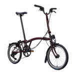 Brompton C Line 12 Speed, High Handlebars- Plum Red