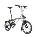 Brompton T Line, 12 Speed, Low Handlebars -Blasted Titanium