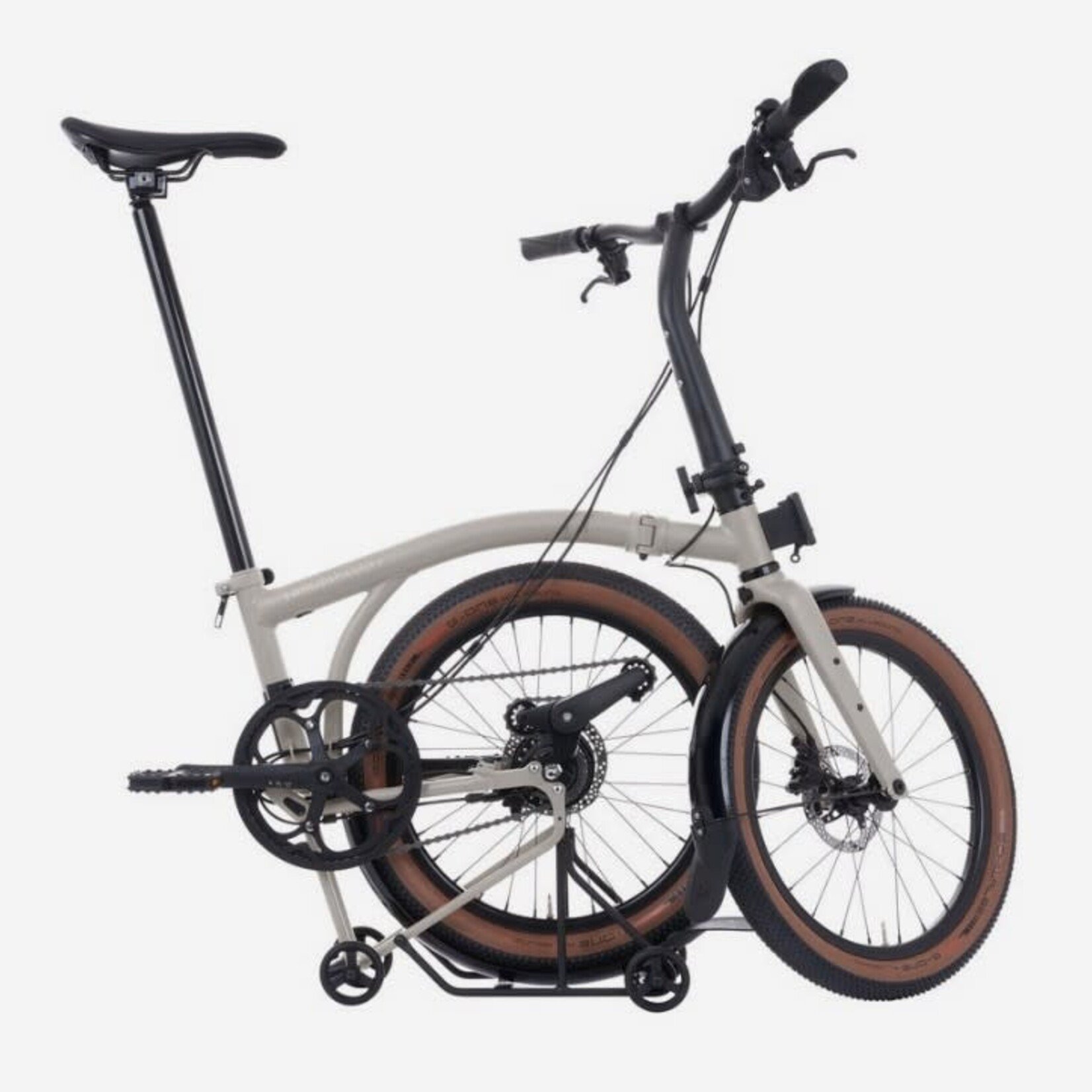 Brompton G Line with Roller Frame - 8-speed/Traildust White