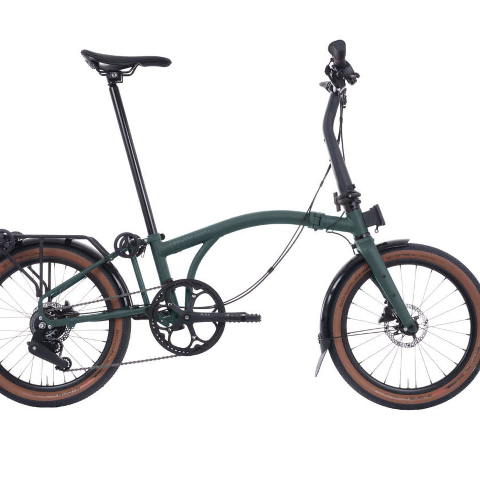 Brompton G Line, Medium with Roller Frame, 8 speed - Forest Green,