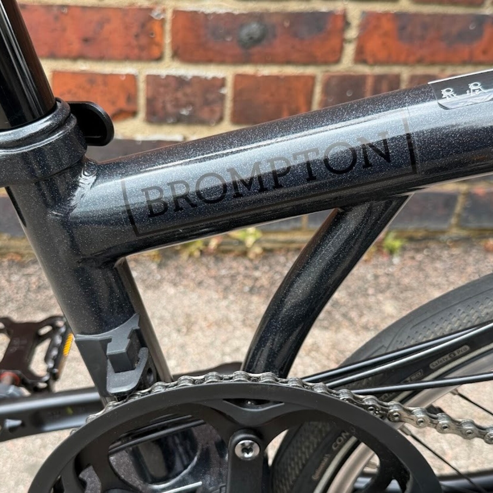 Brompton EX-DEMO P Line 12 Speed Mid - Midnight Black Metallic