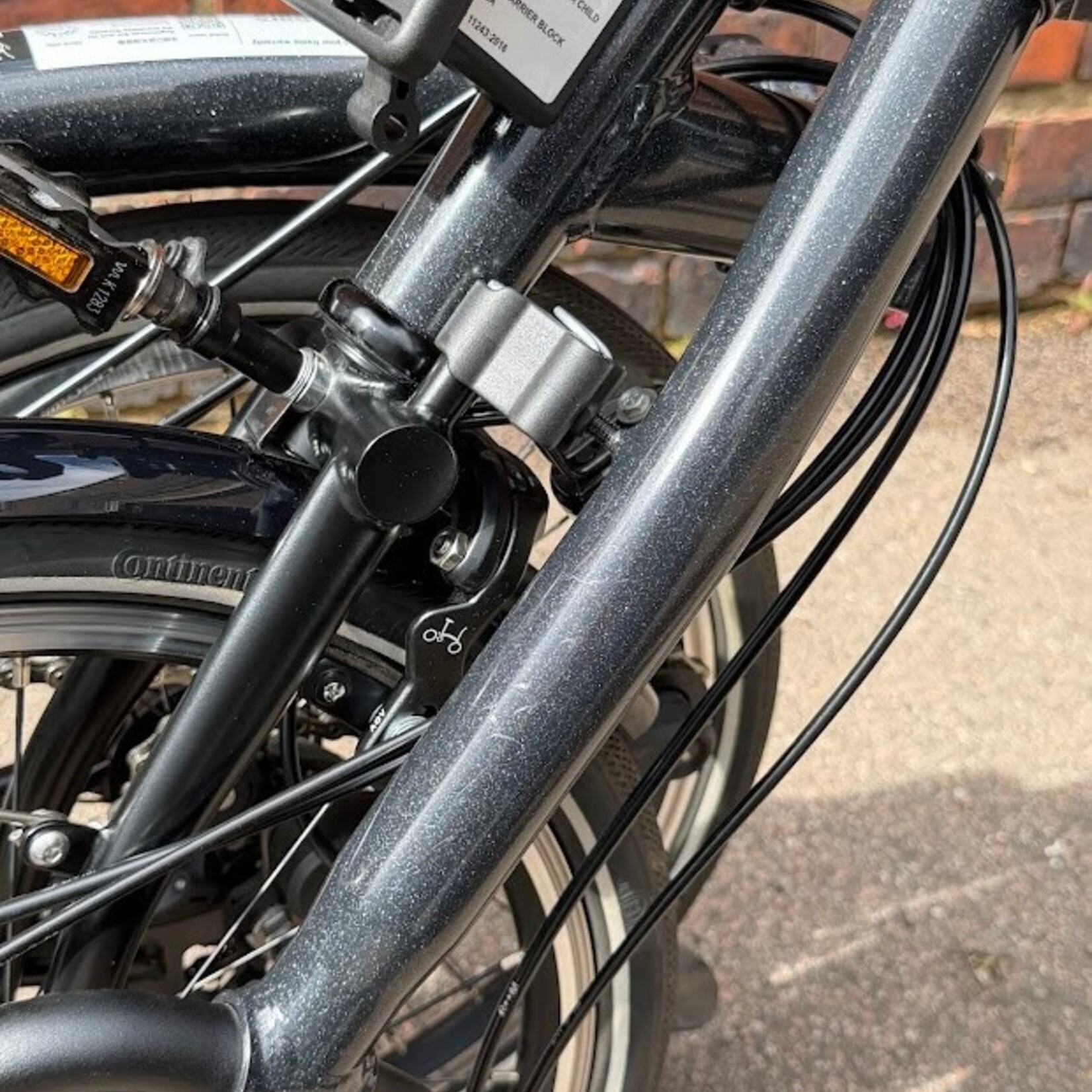 Brompton EX-DEMO P Line 12 Speed Mid - Midnight Black Metallic