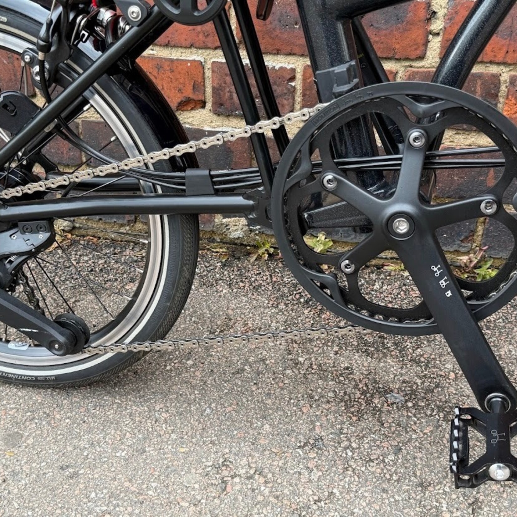Brompton EX-DEMO P Line 12 Speed Mid - Midnight Black Metallic
