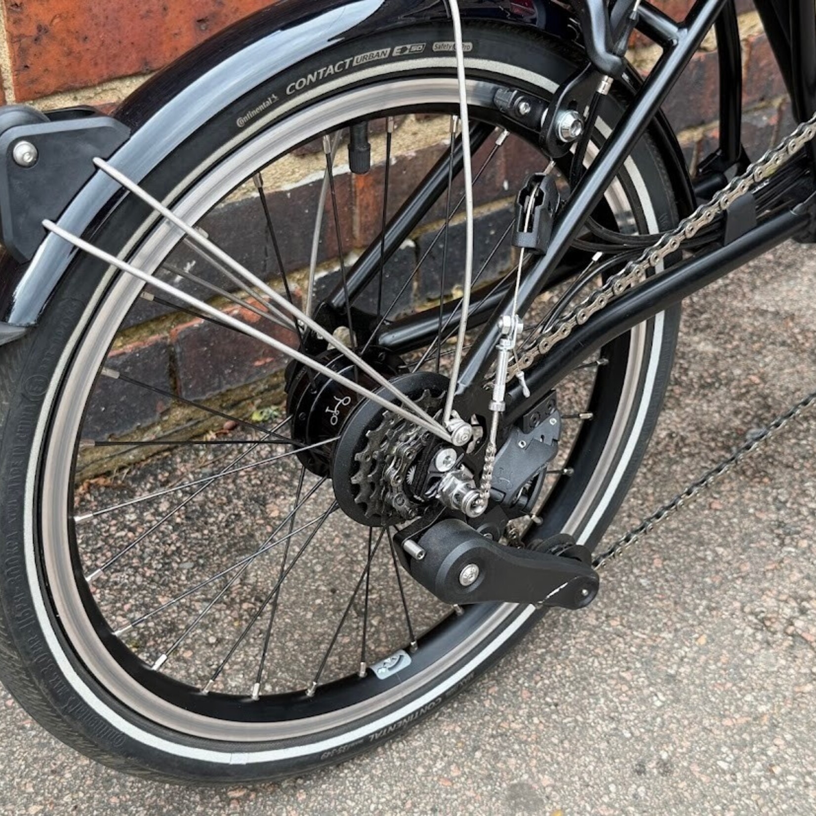 Brompton EX-DEMO P Line 12 Speed Mid - Midnight Black Metallic