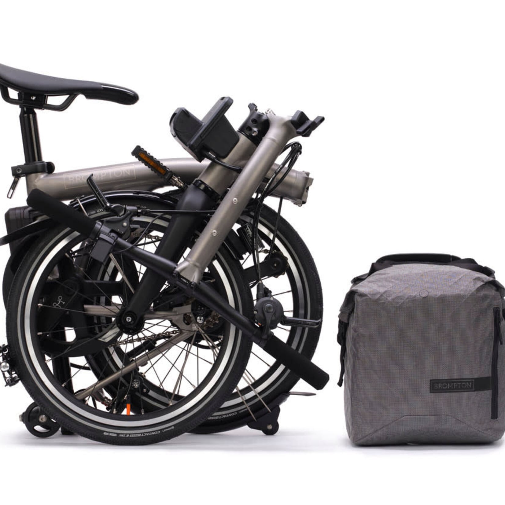 Brompton Electric T Line, 4 Speed Mid handlebars