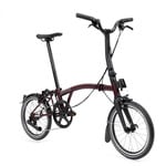 Brompton P Line, 4 Speed, High Handlebars -Plum Red