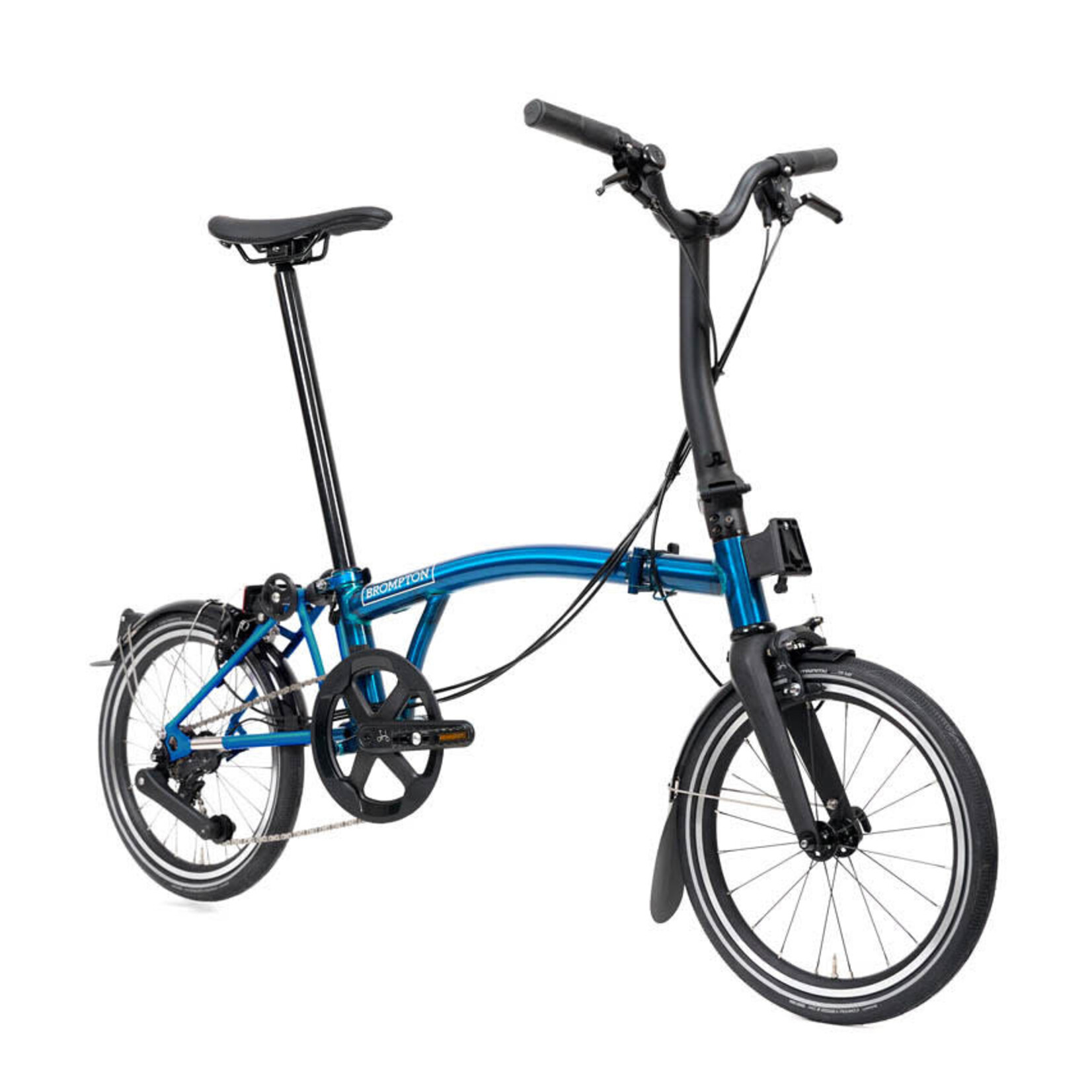 Brompton P Line, 4 Speed, Mid Handlebars -Pacific Lacquer