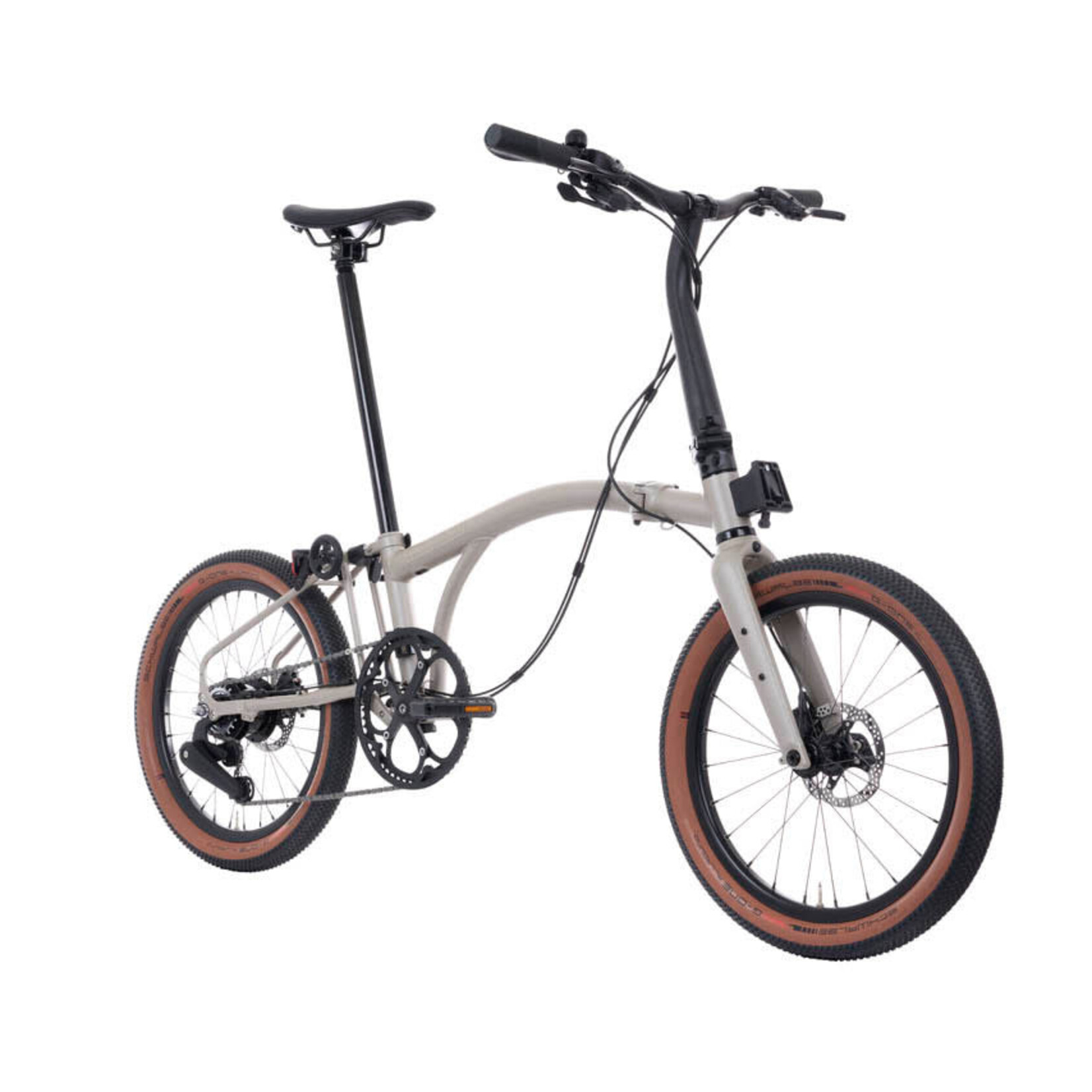 Brompton G Line 8 speed, Small roller frame -Traildust White