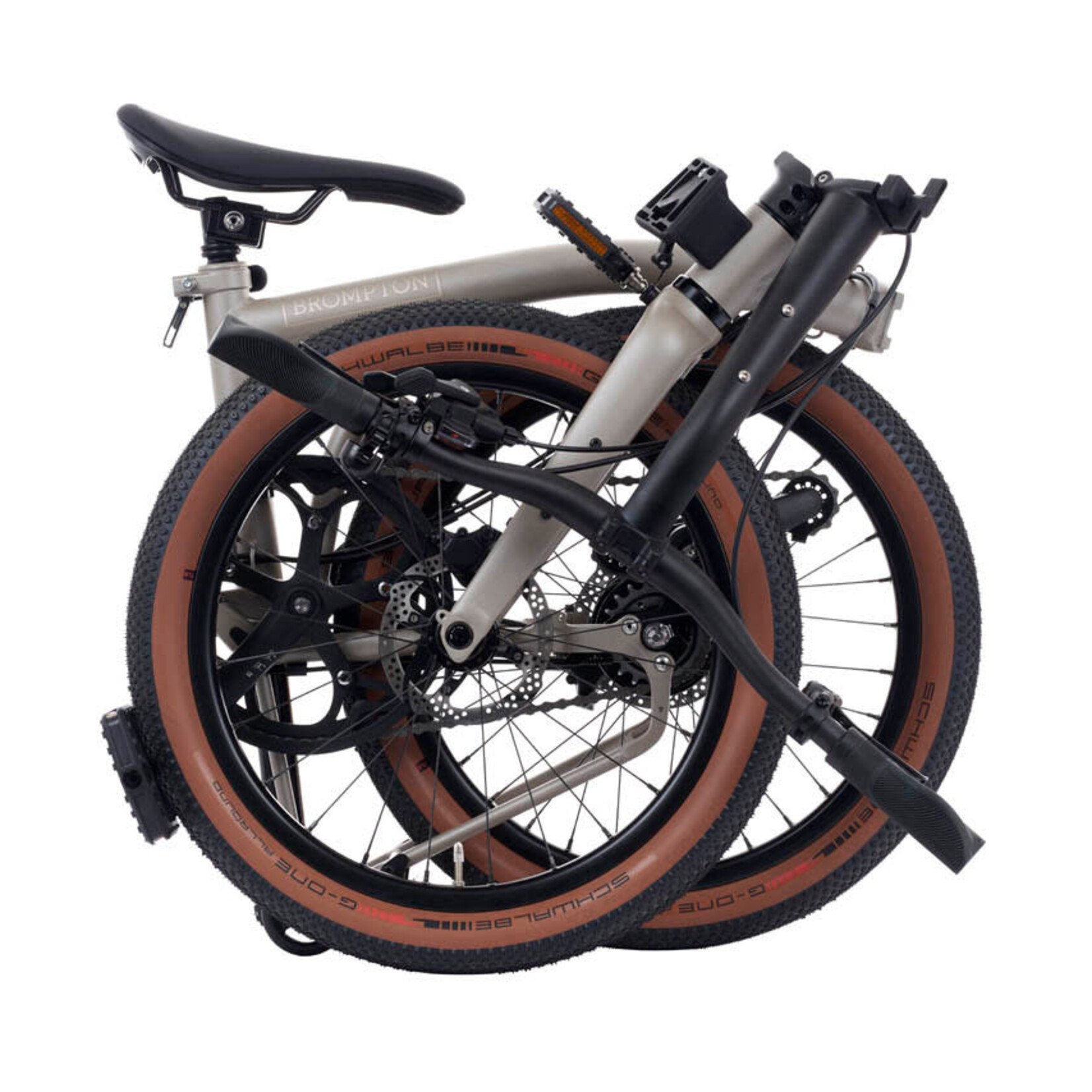 Brompton G Line 8 speed, Small roller frame -Traildust White
