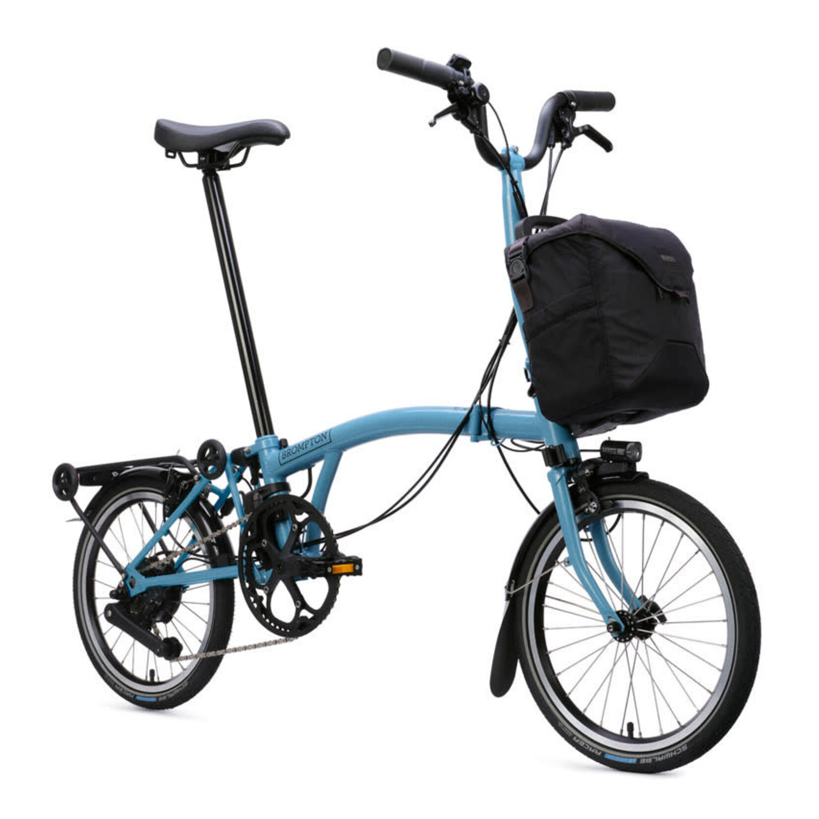 Brompton Electric C Line 4 Speed Mid Handlebars -Cloud Metallic