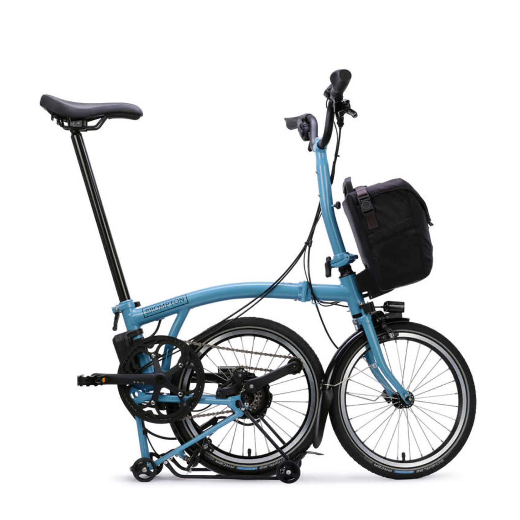 Brompton Electric C Line 4 Speed Mid Handlebars -Cloud Metallic