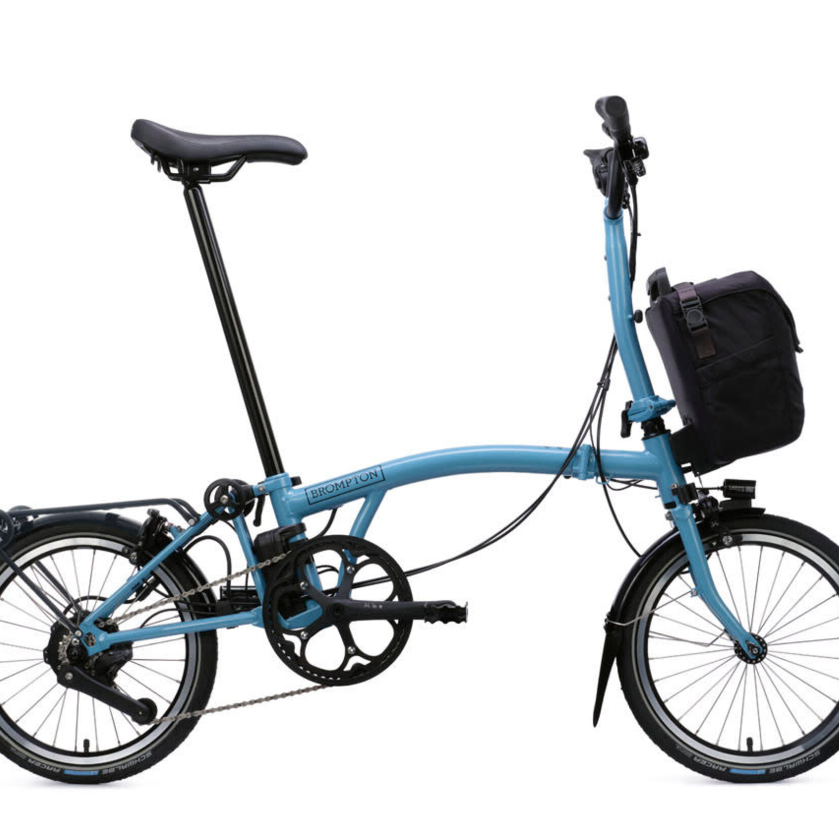 Brompton Electric C Line 4 Speed Mid Handlebars -Cloud Metallic