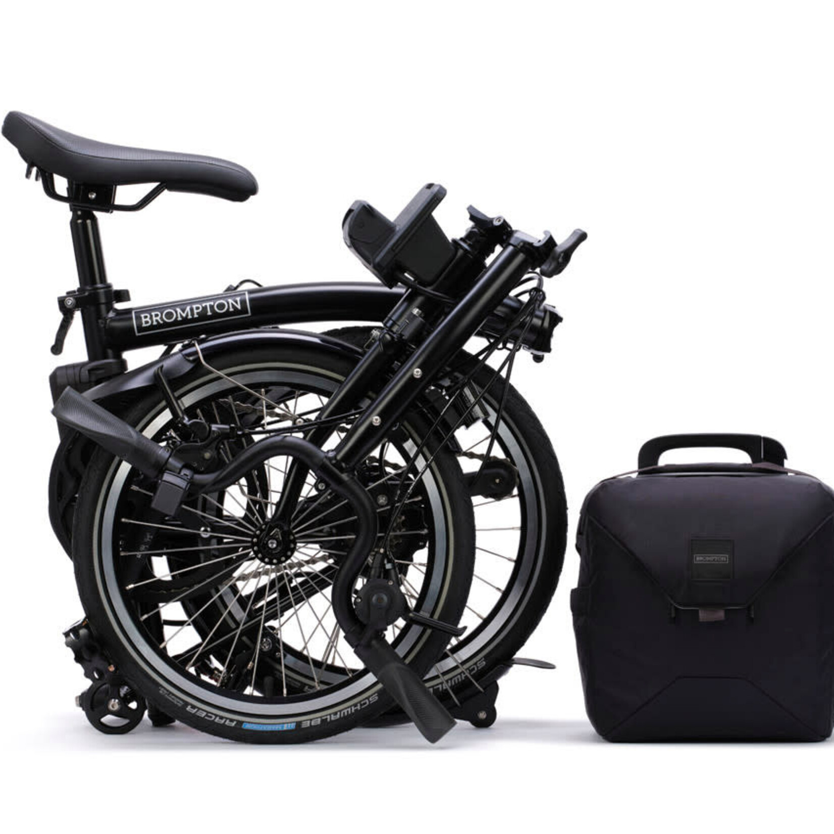 Brompton Electric C Line 4 Speed Mid Handlebars -Matt Black
