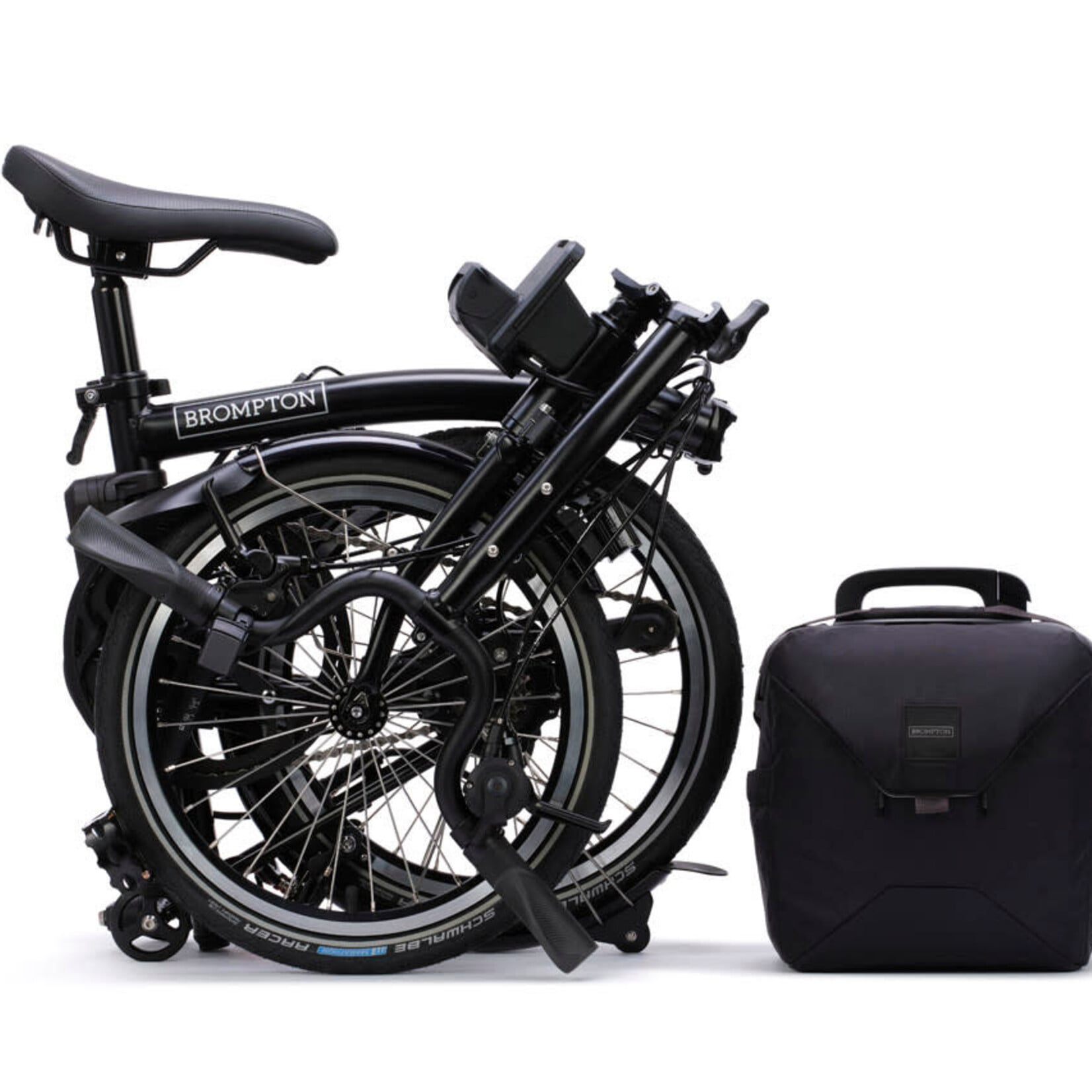 Brompton Electric C Line 4 Speed High Handlebars -Matt Bleck
