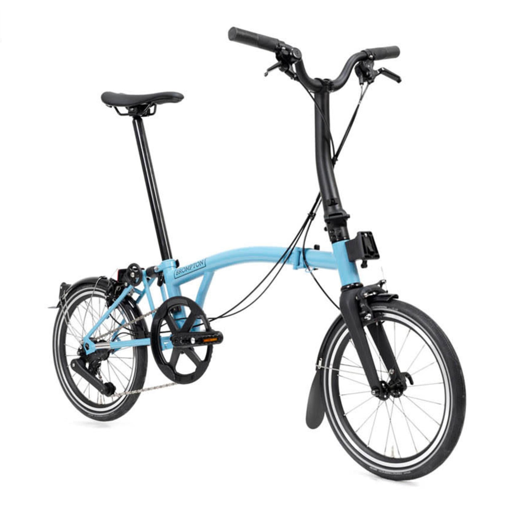 Brompton P Line, 4 Speed, Mid Handlebars -Cloud Metallic