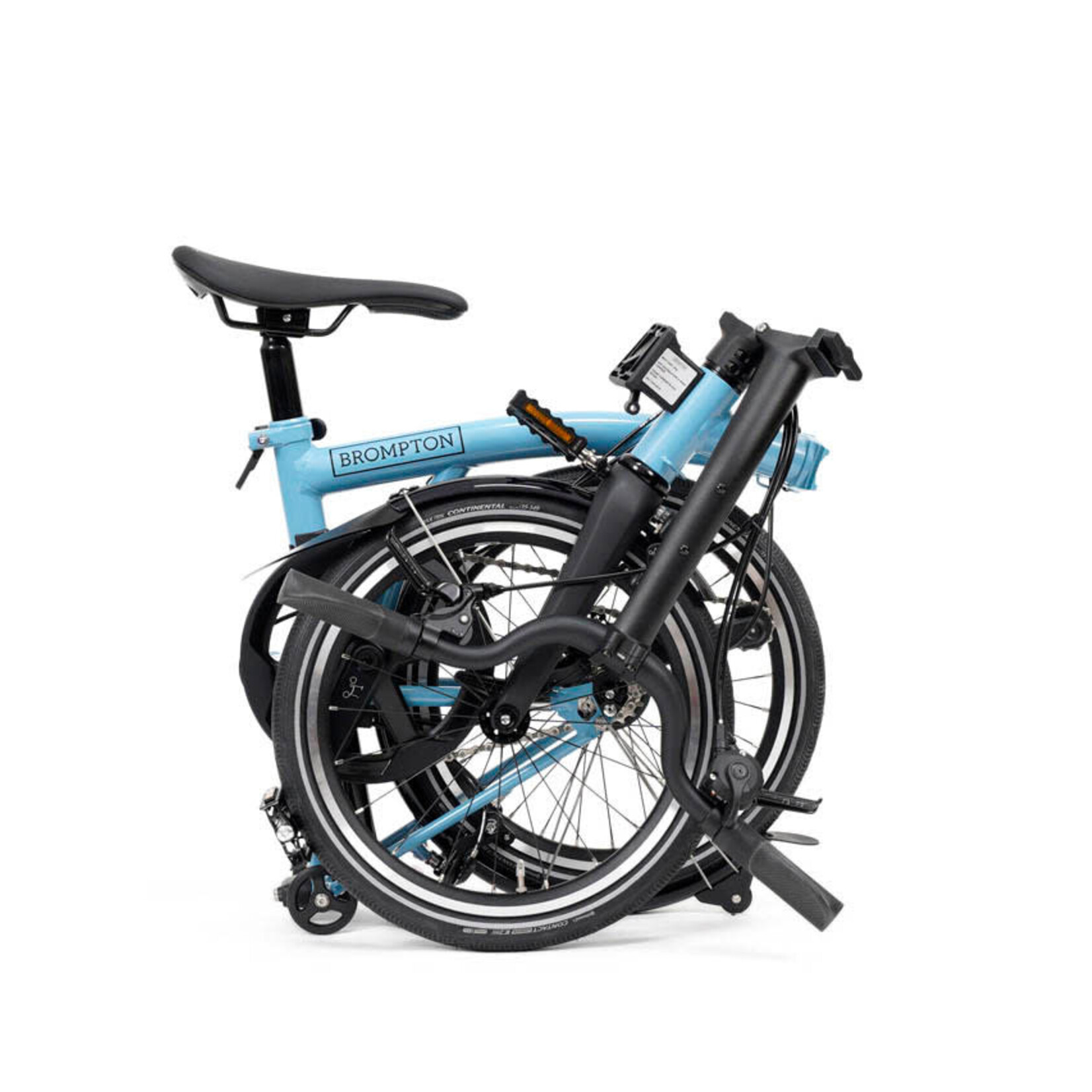 Brompton P Line, 4 Speed, Mid Handlebars -Cloud Metallic