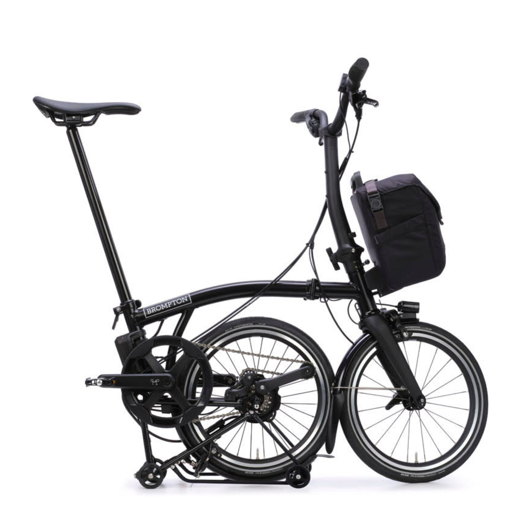 Brompton Electric P Line 4 Speed Mid Handlebars - Matt Black