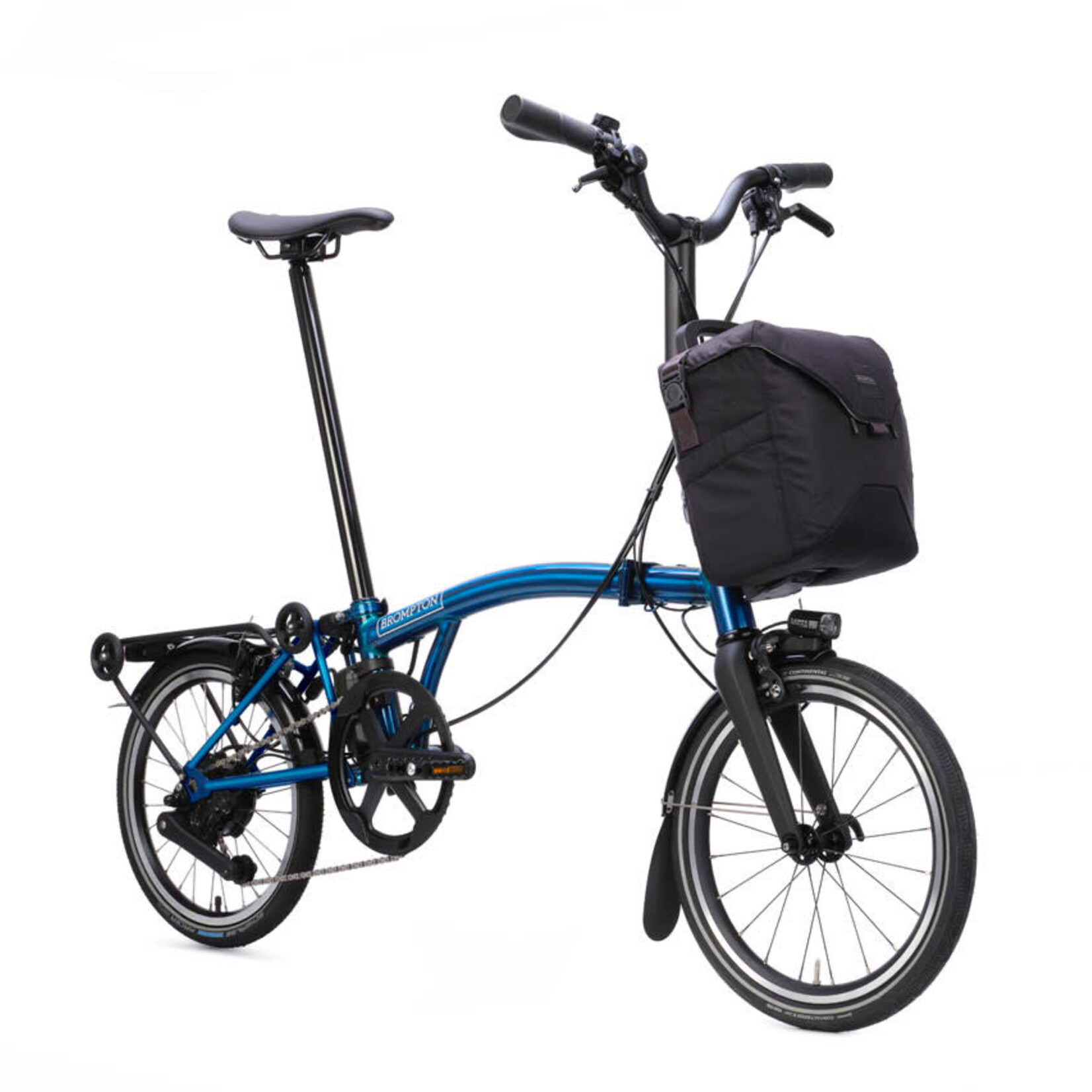 Brompton Electric P Line 4 Speed Mid Handlebars - Pacific Lacquer