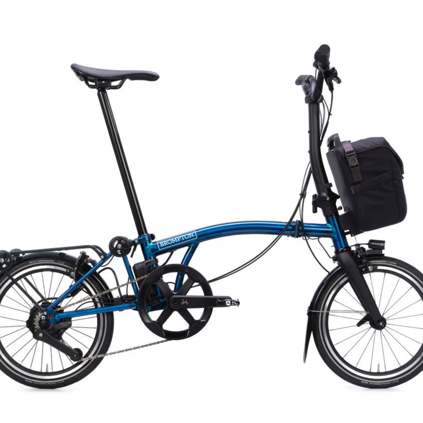 Brompton Electric P Line 4 Speed Mid Handlebars - Pacific Lacquer