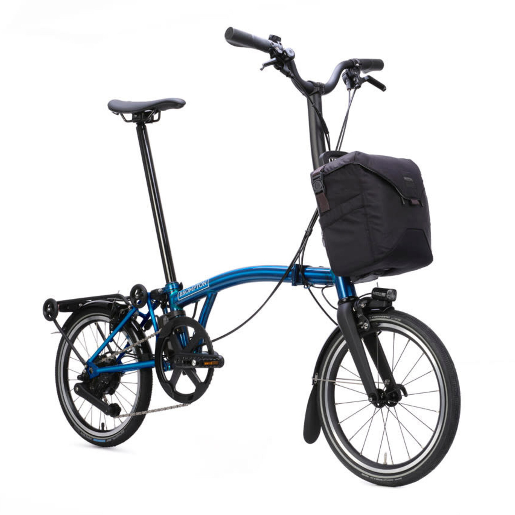 Brompton Electric P Line 4 Speed High Handlebars - Pacific Lacquer