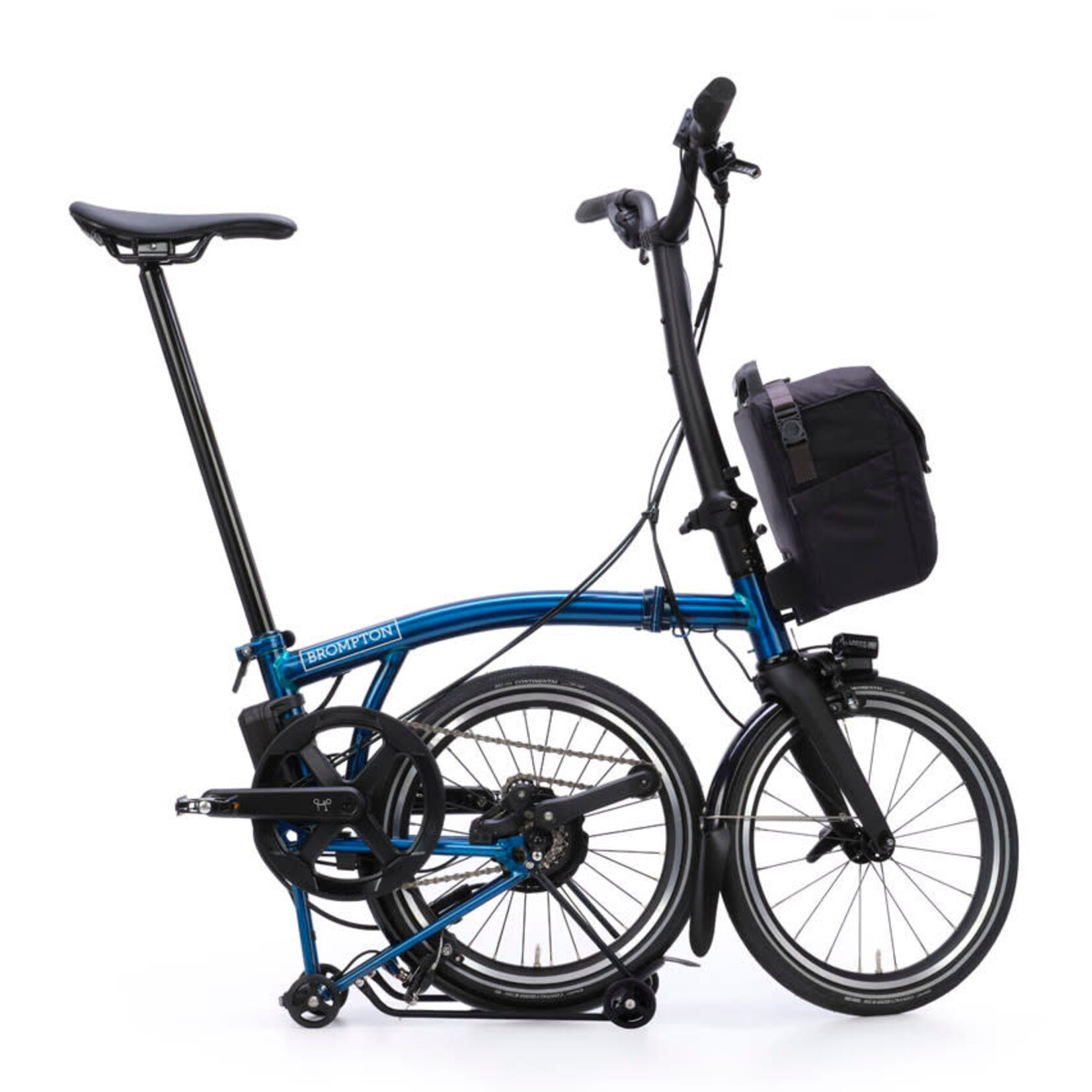 Brompton Electric P Line 4 Speed High Handlebars - Pacific Lacquer