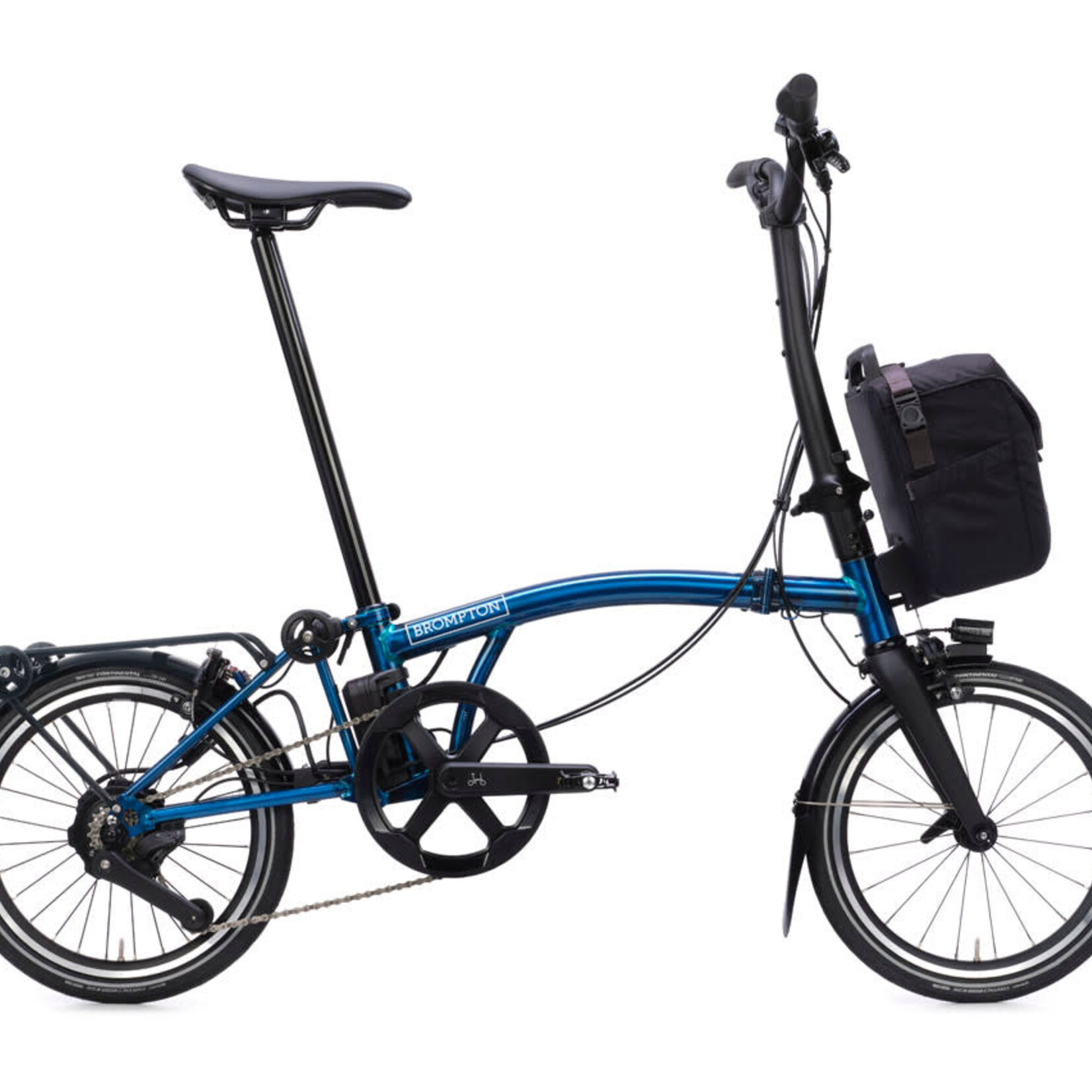 Brompton Electric P Line 4 Speed High Handlebars - Pacific Lacquer