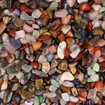 Natuurlijke mix trommelstenen (per scoop van +/- 100 gram)